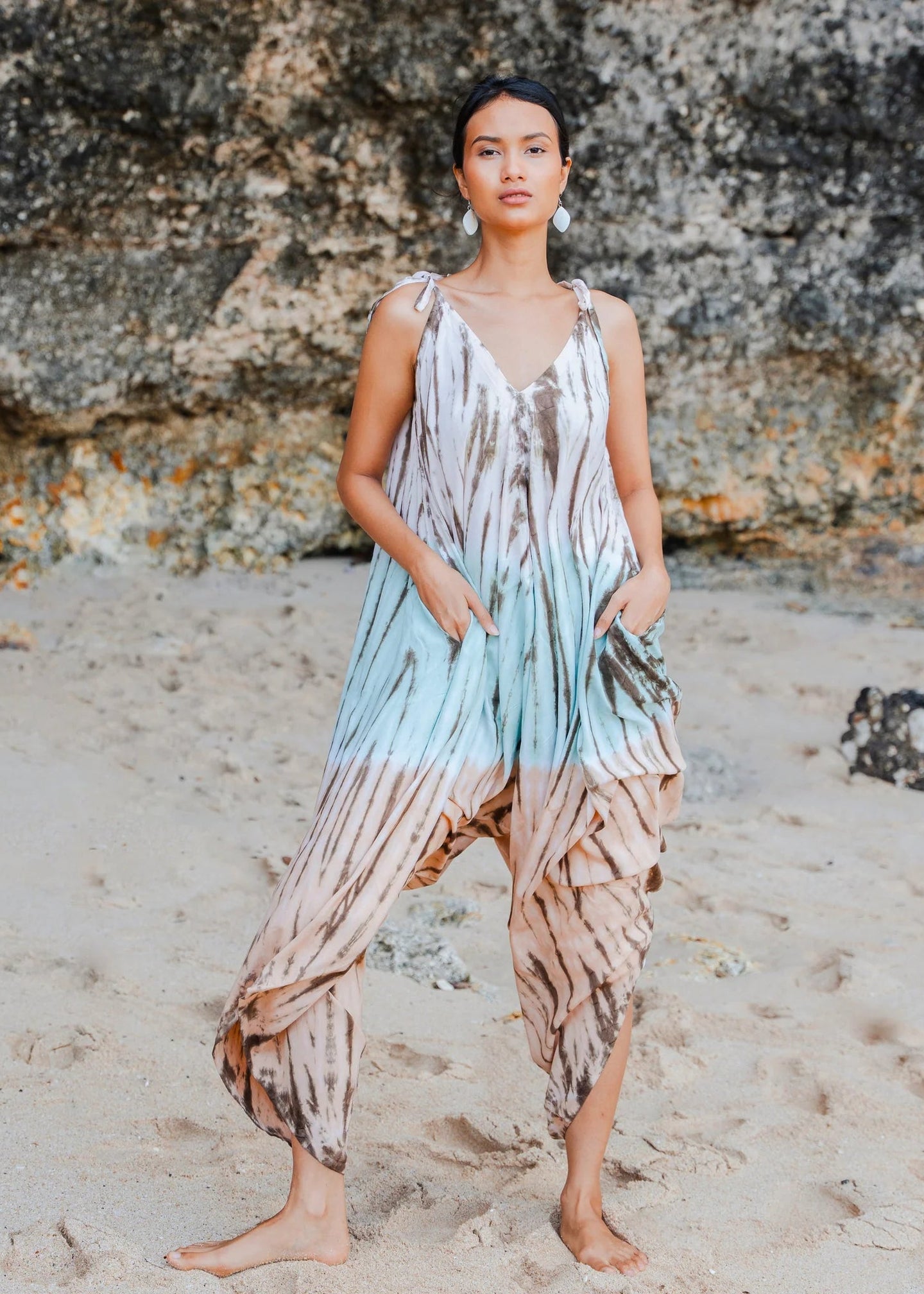 Suzie Blue - Tie Dye Ombre Romper - GIFT WITH PURCHASE