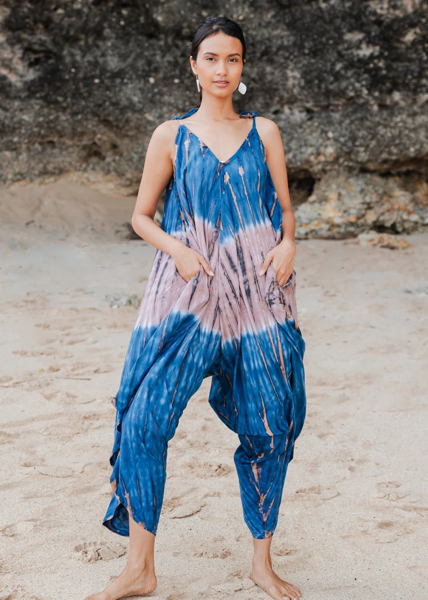 Suzie Blue - Tie Dye Ombre Romper - GIFT WITH PURCHASE