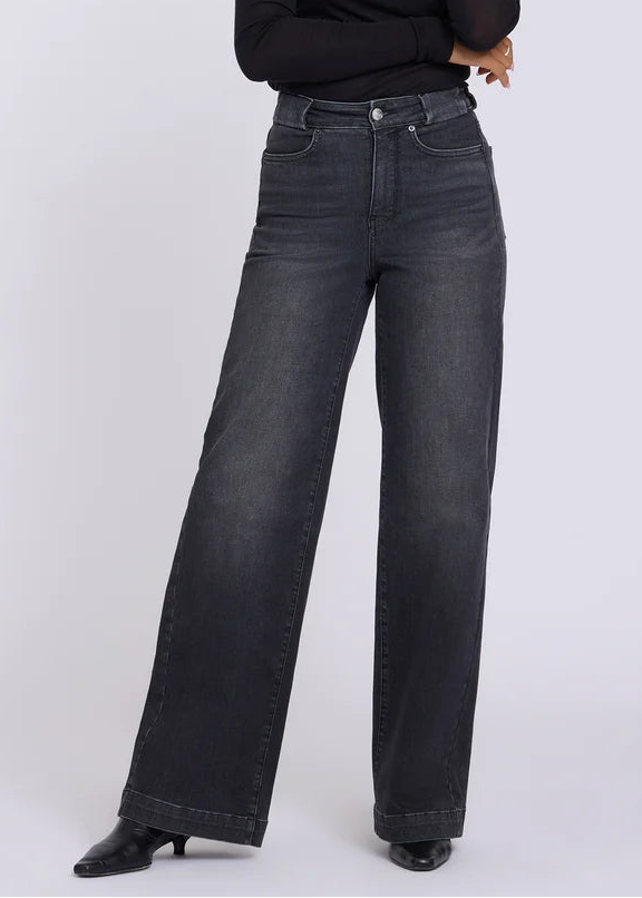 NYDJ - HR Teresa Wide Leg Fitsense Jean - Black Star