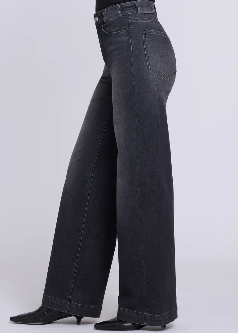 NYDJ - HR Teresa Wide Leg Fitsense Jean - Black Star
