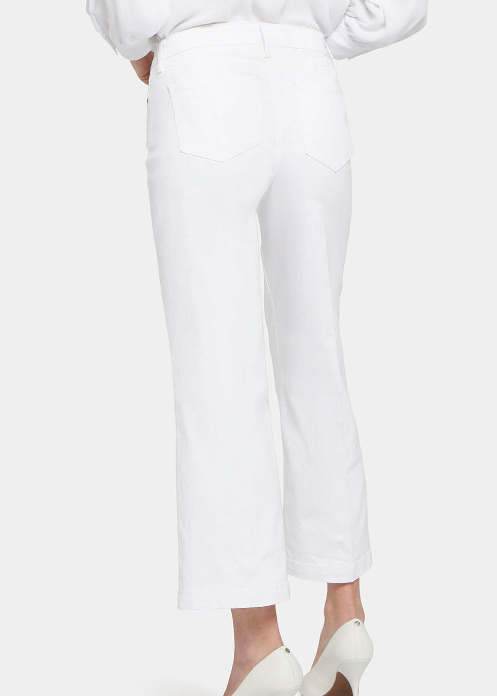 NYDJ - Teresa Wide Leg Ankle Jeans - Optic White