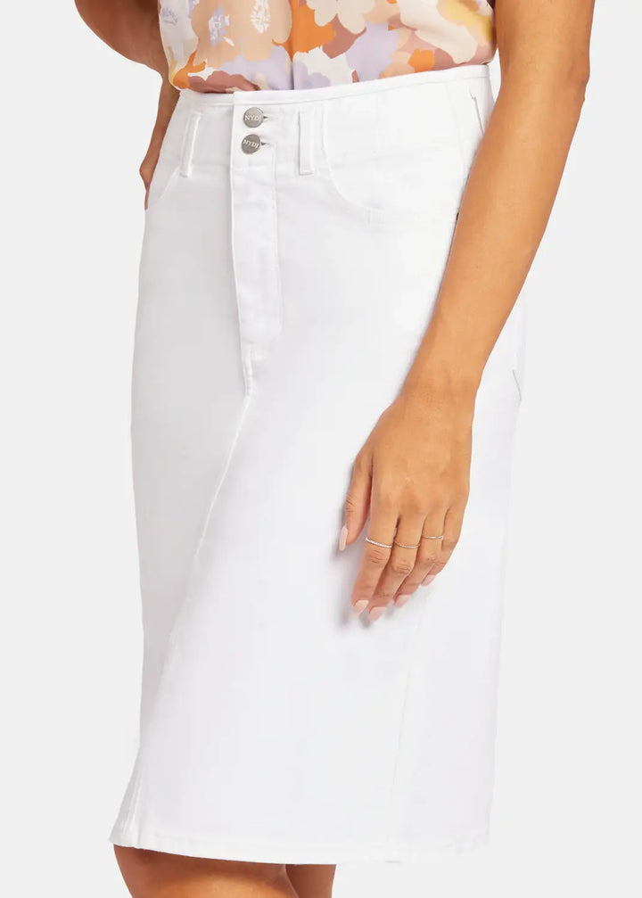 NYDJ - High Waist Skirt - Optic White