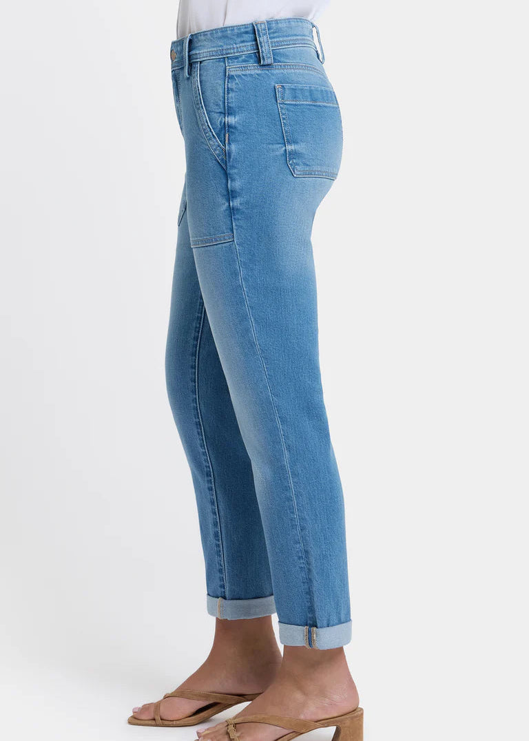 NYDJ - Margot Girlfriend Utility Jeans - Vista Lakes