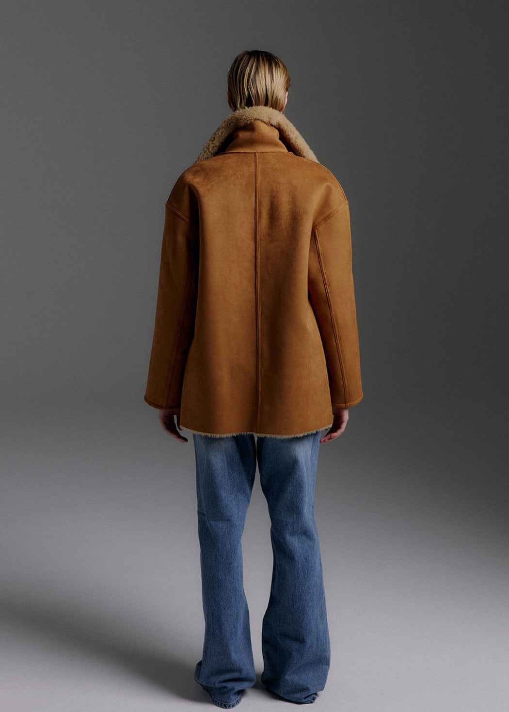 MoliOlli - Ami Faux Suede Shearling Jacket