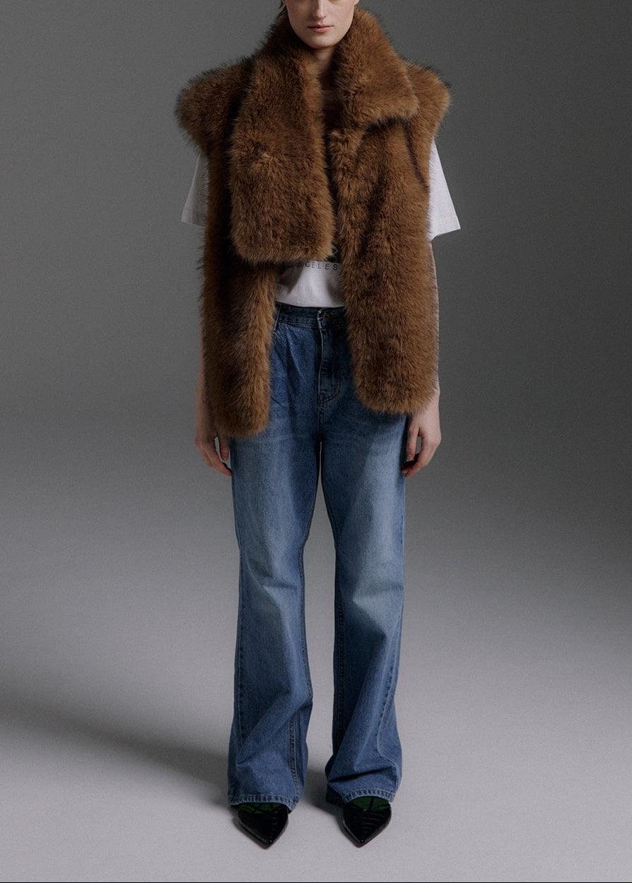 MoliOlli - Etoil Scarf Collar Vest