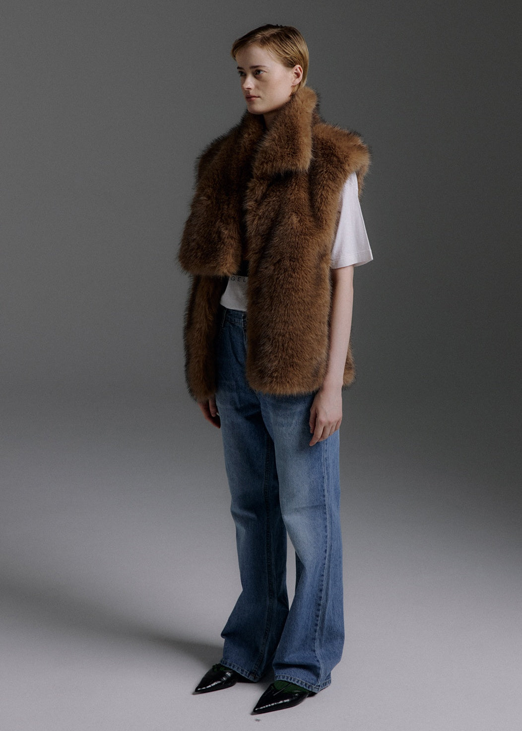 MoliOlli - Etoil Scarf Collar Vest