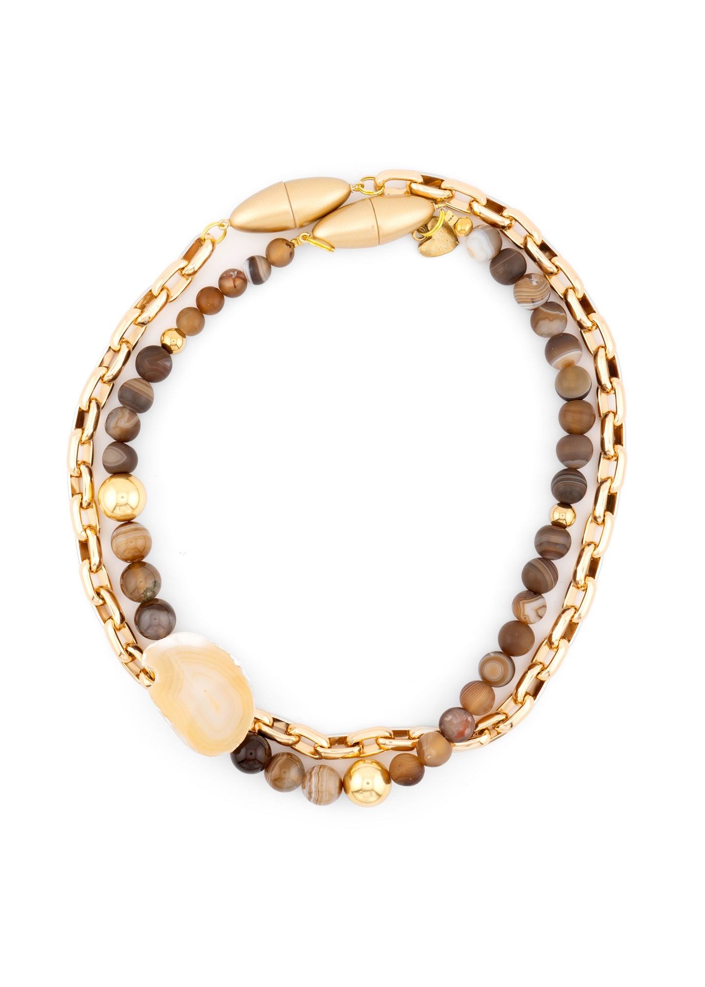 CCB - 2-IN-1 Brown Mix Necklace