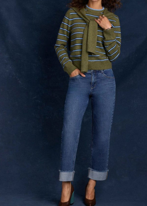 Wit & Wisdom - High Rise Clean Finish Fray Cuff Hem Boyfriend Jeans