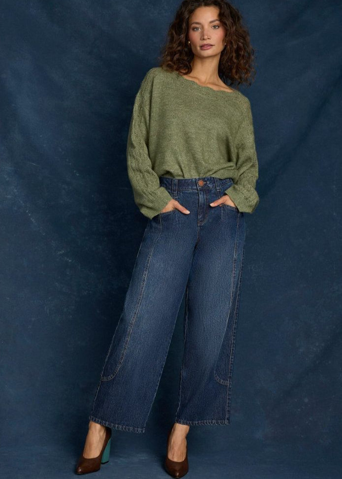 Wit & Wisdom - High Rise Barely Barrel Jeans with V-pockets