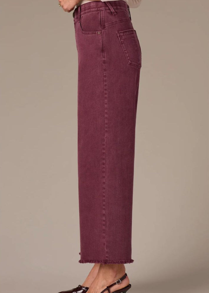 Wit & Wisdom - Skyrise Wyatt Fray Hem Wide Leg Boyfriend Jeans