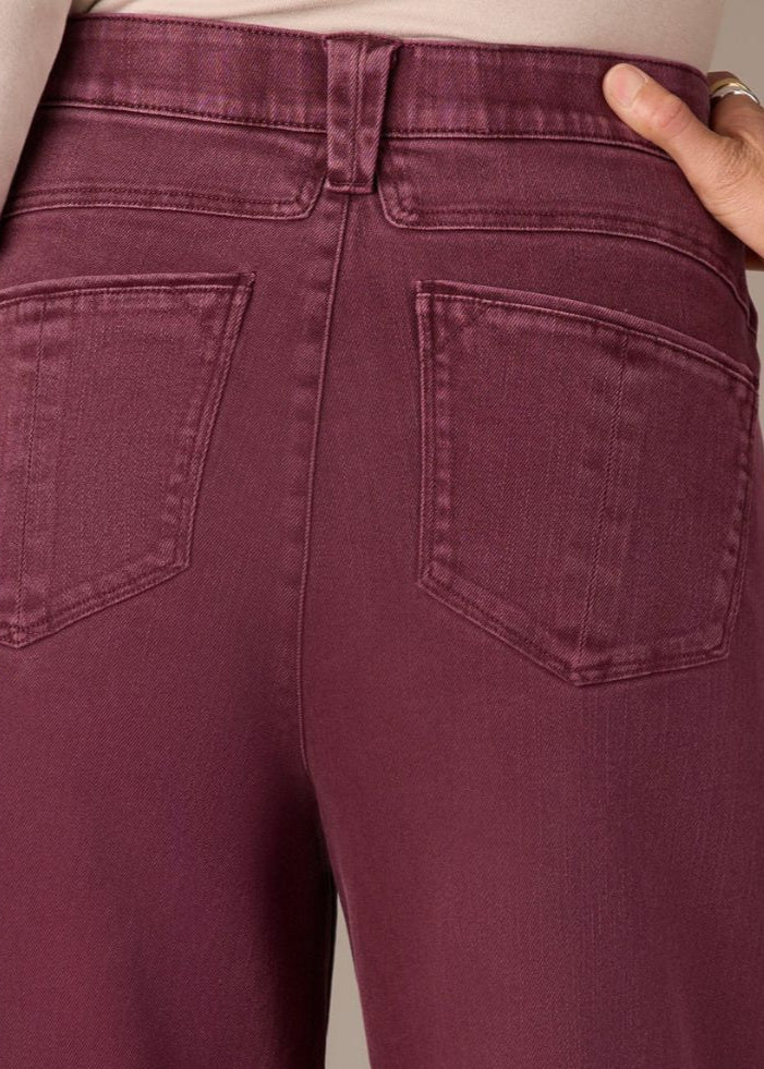 Wit & Wisdom - Skyrise Wyatt Fray Hem Wide Leg Boyfriend Jeans