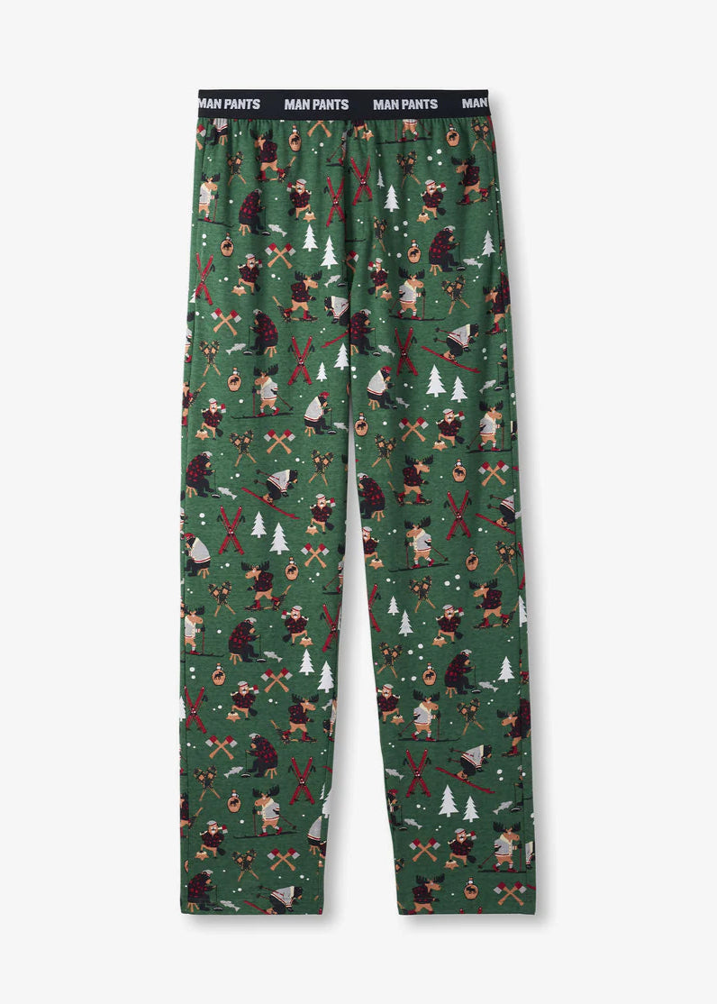Little Blue House - Men's Pajama Pants - Winter in the Forest
