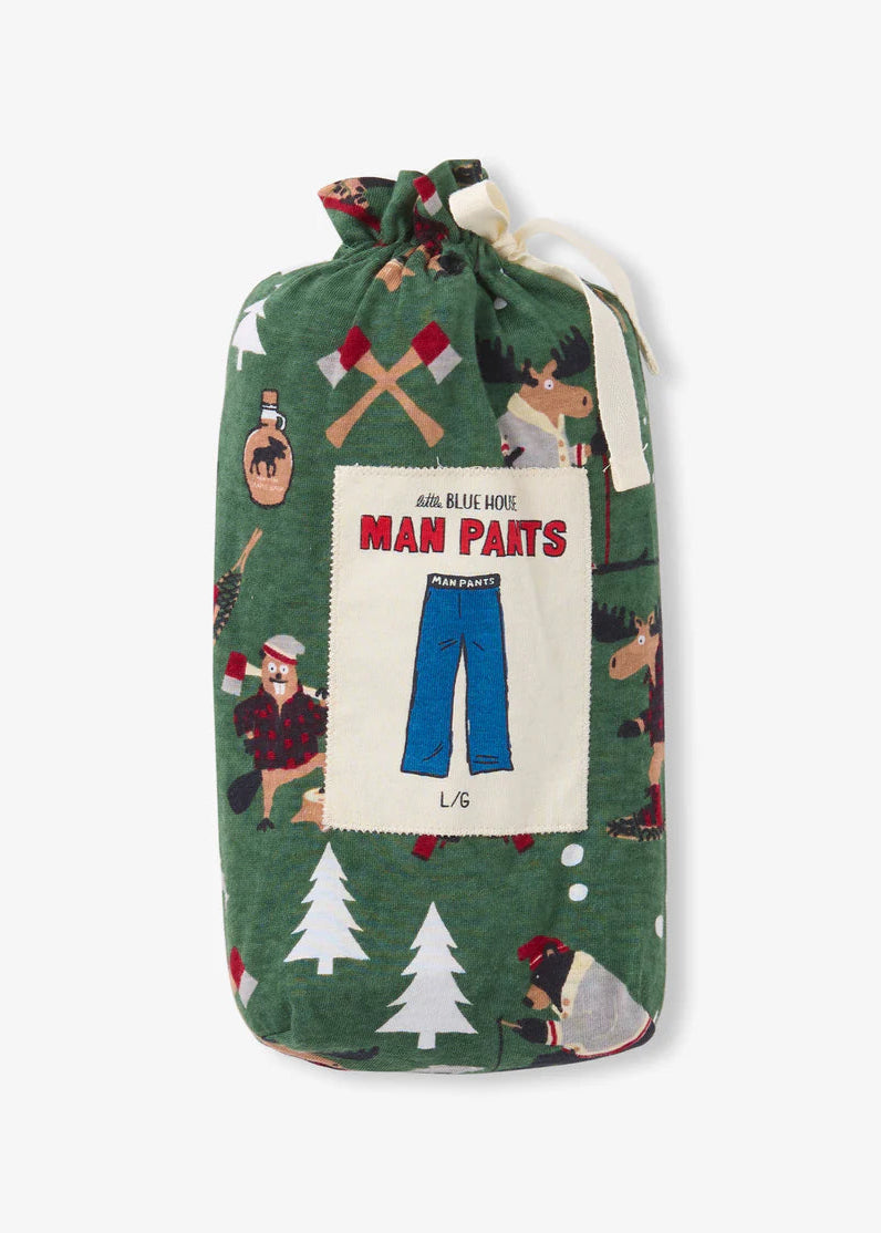 Little Blue House - Men's Pajama Pants - Winter in the Forest