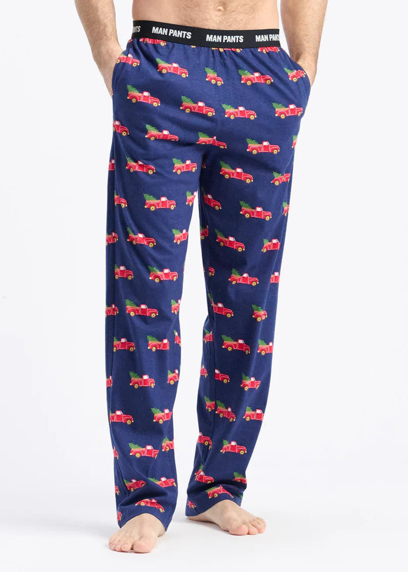 Little Blue House - Men's Pajama Pants - Red Vans