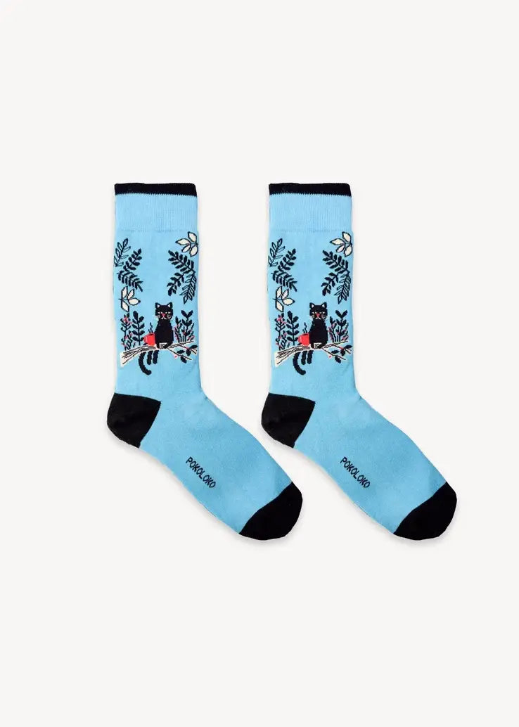 Pokoloko - Coffee Cats Pima Socks