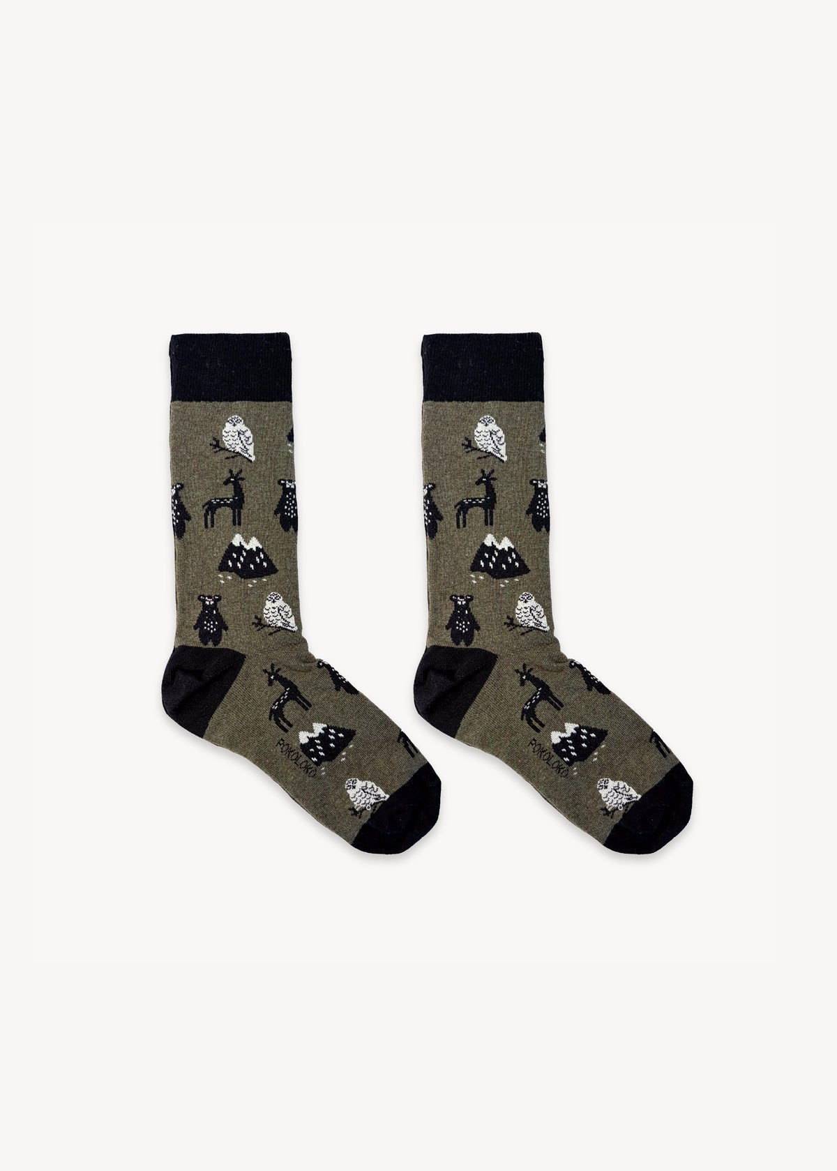 Pokoloko - Mountain Animals Pima Socks