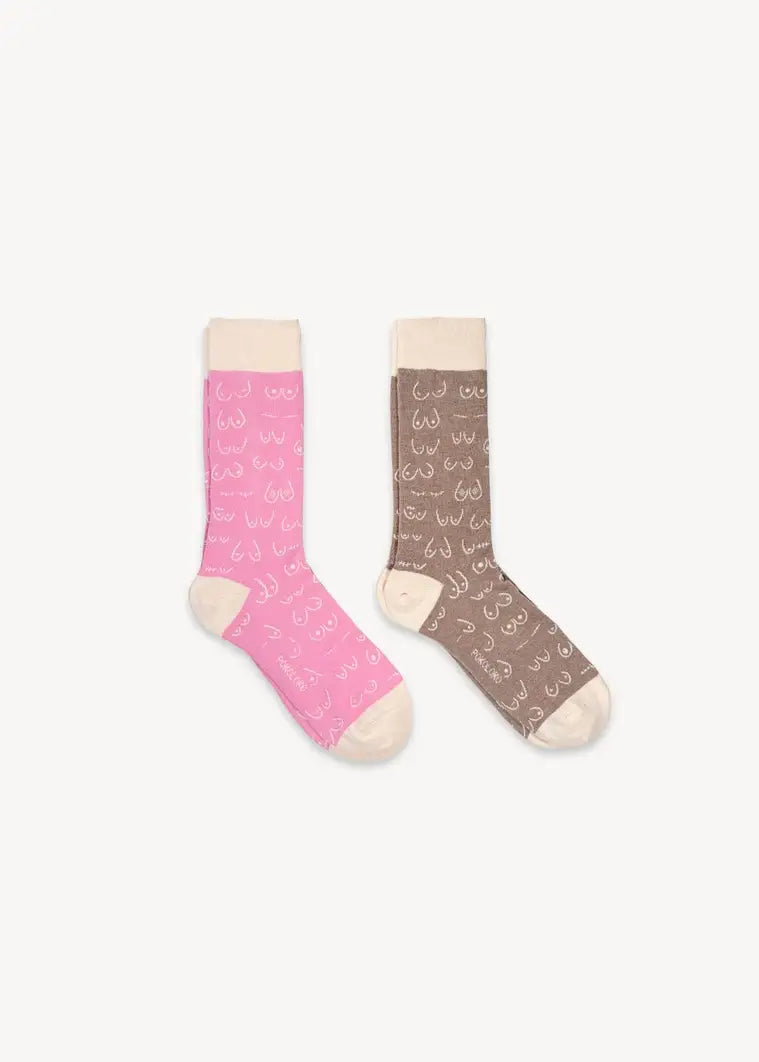 Pokoloko - Breast Cancer Awareness Pima Socks - 2 pairs