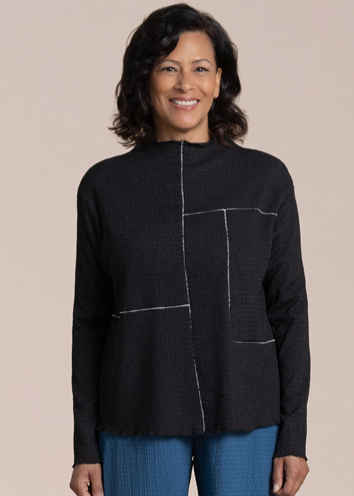 Sympli - Pop Collage Top Contrast