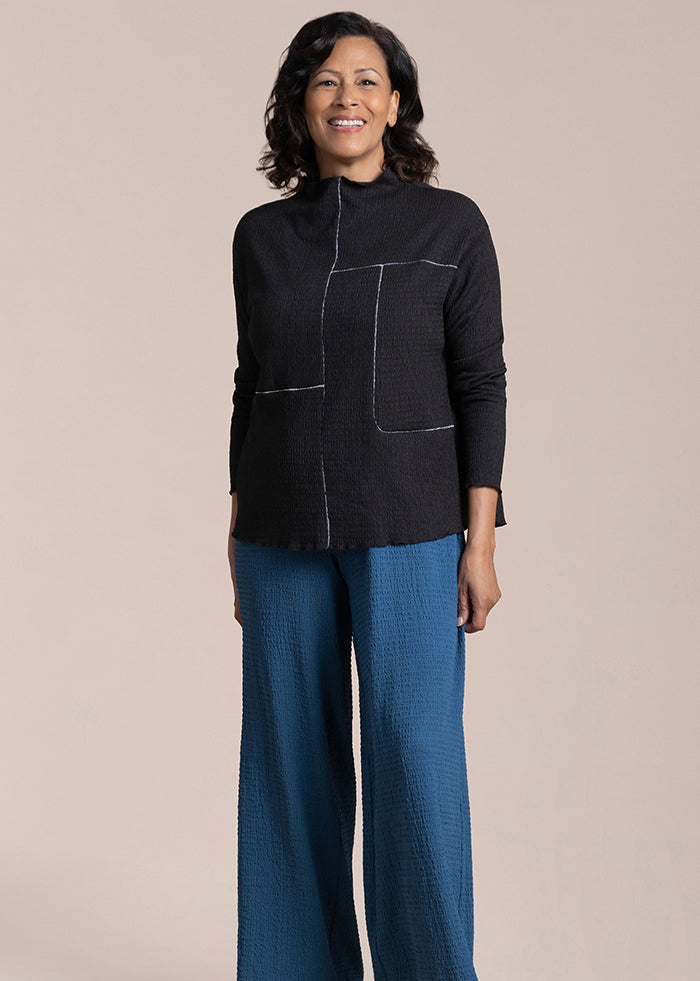 Sympli - Pop Collage Top Contrast