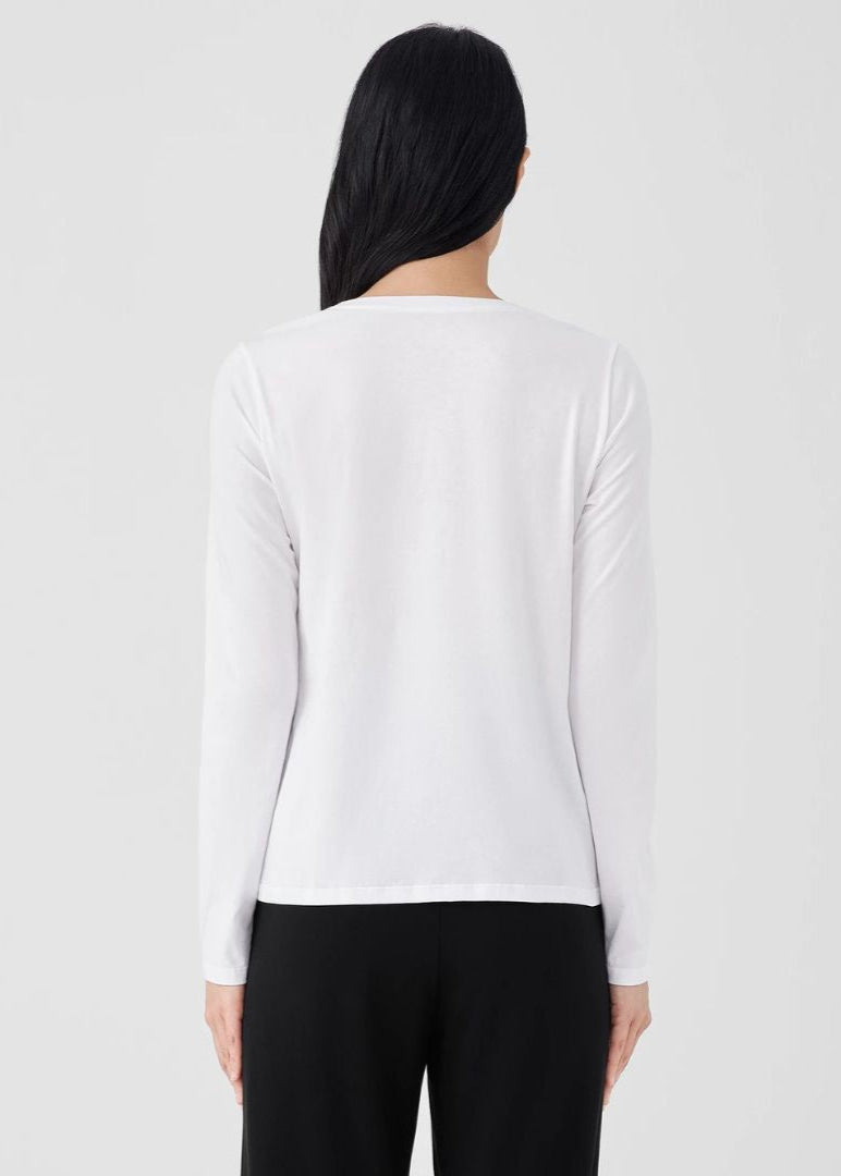Eileen Fisher - Organic Cotton Jersey Long-Sleeve Tee