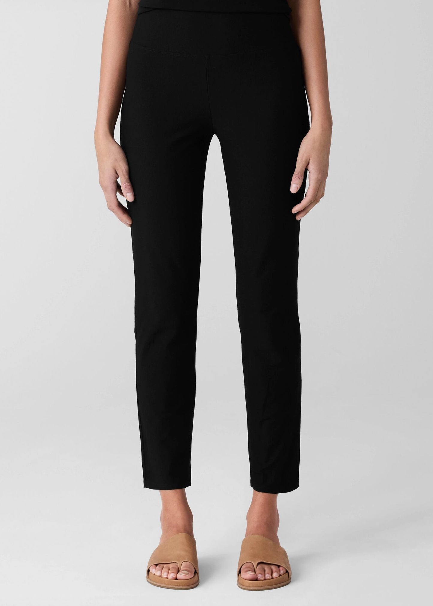 Eileen Fisher - Washable Stretch Crepe High-Waisted Pant