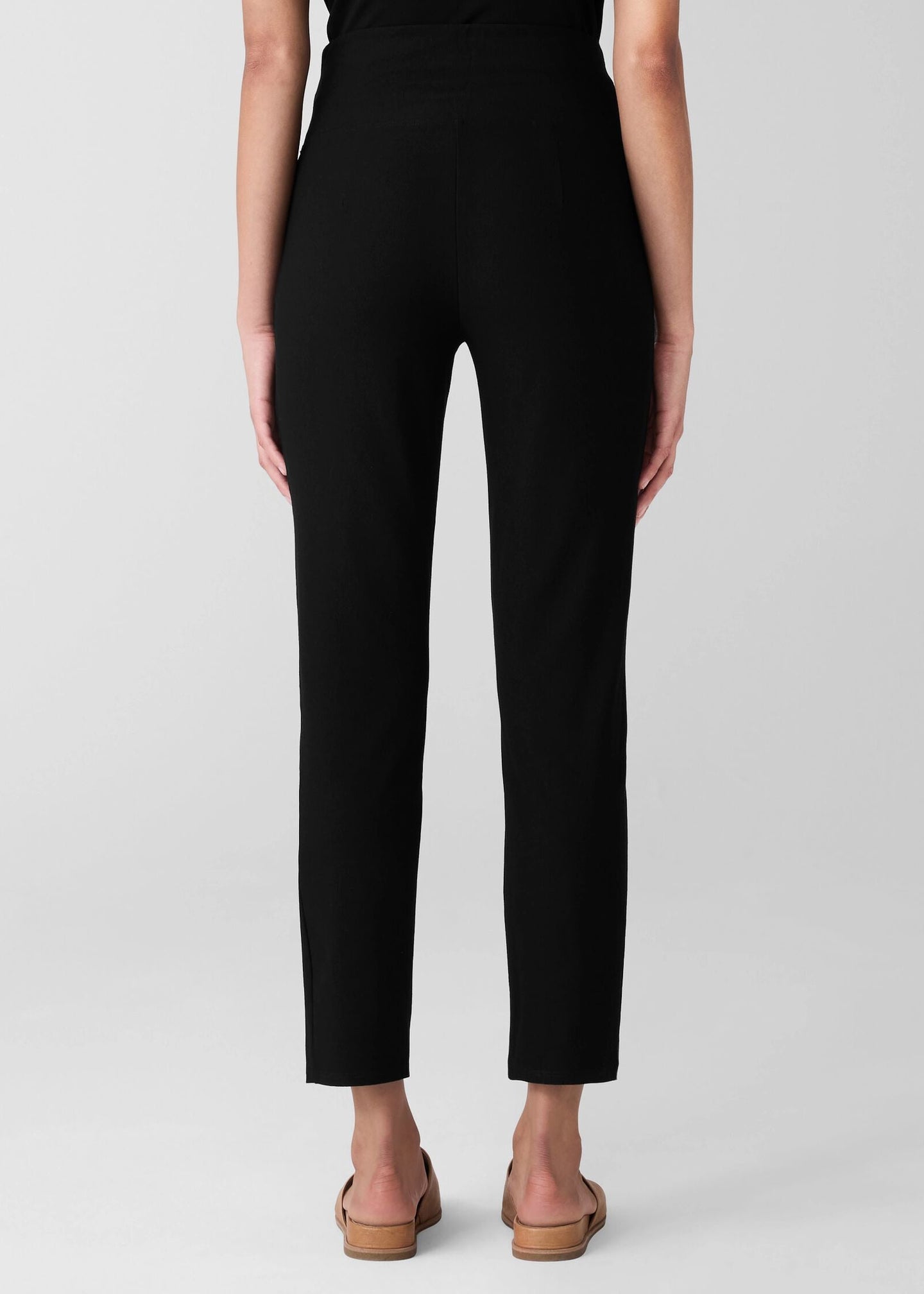 Eileen Fisher - Washable Stretch Crepe High-Waisted Pant