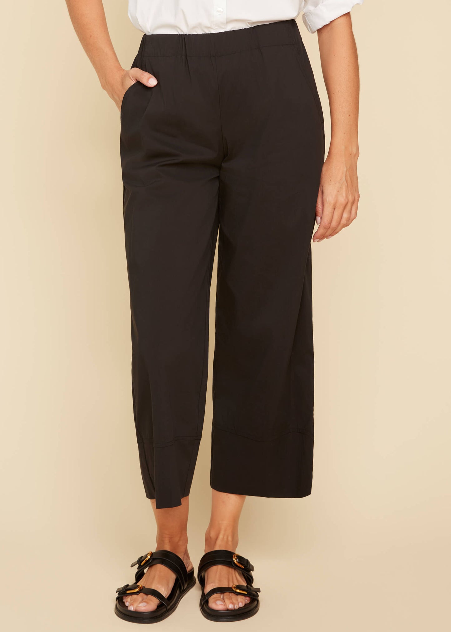 Renuar - Cropped Solid Pant