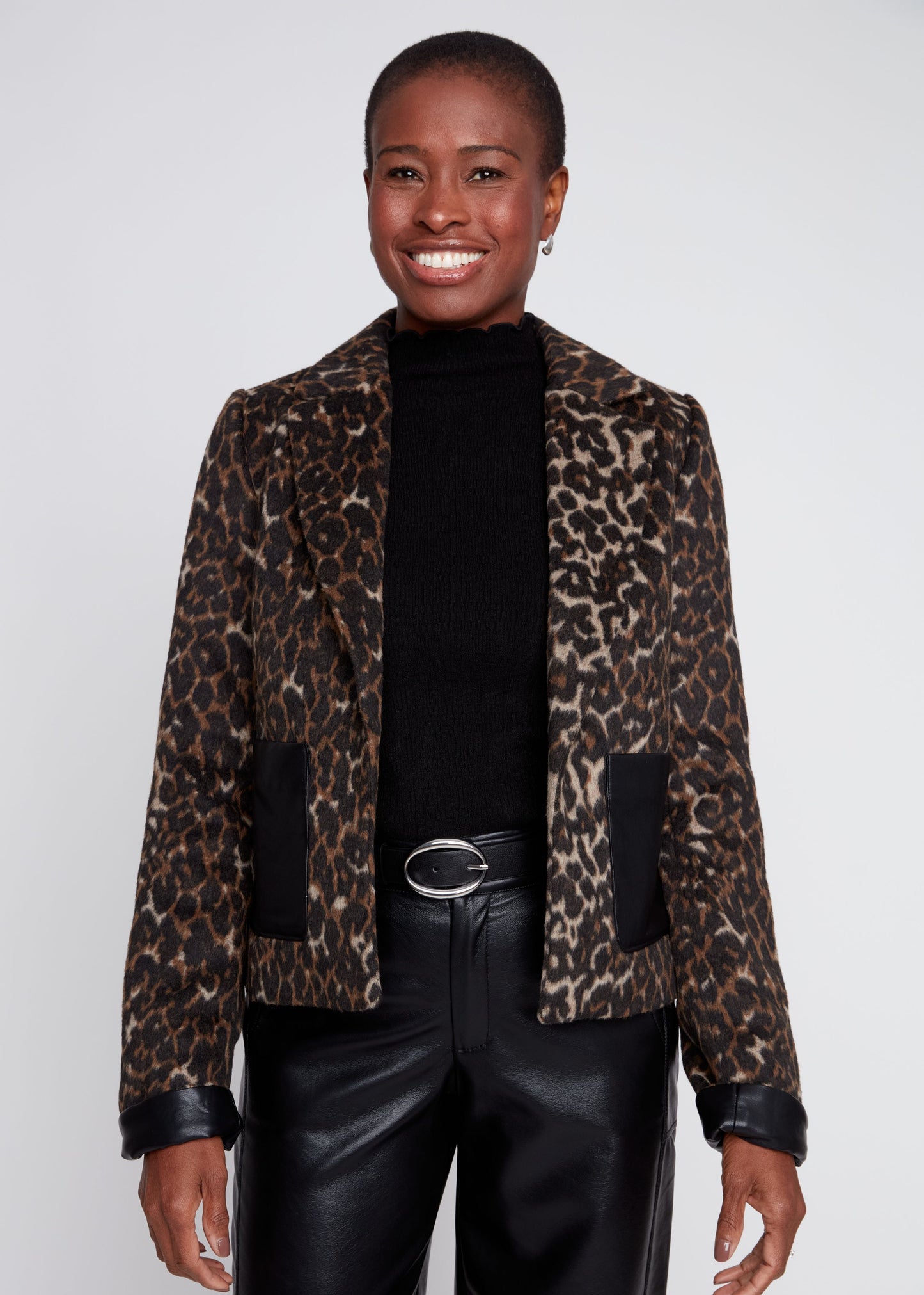Renuar - Brushed Knit Jacquard Jacket