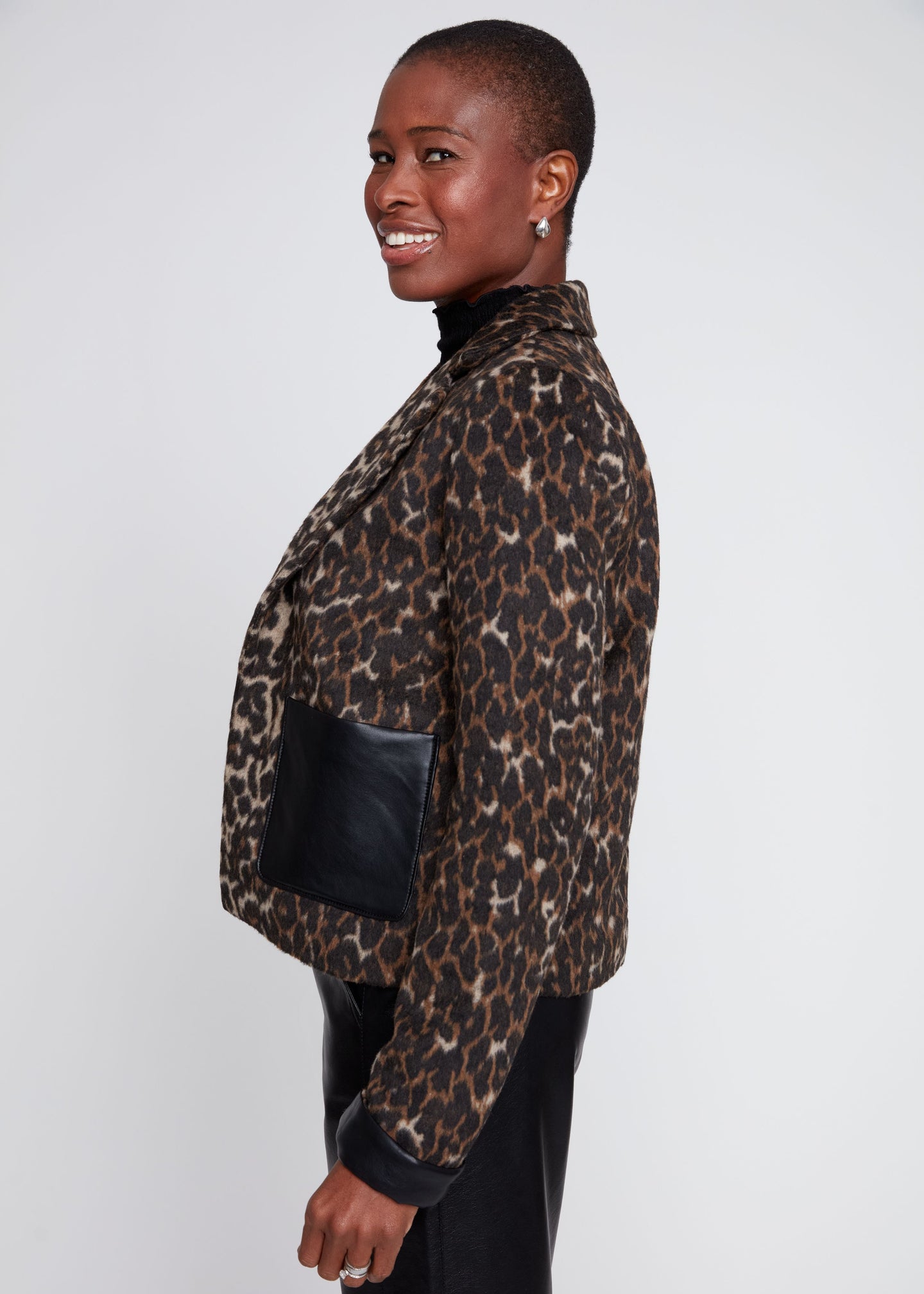 Renuar - Brushed Knit Jacquard Jacket