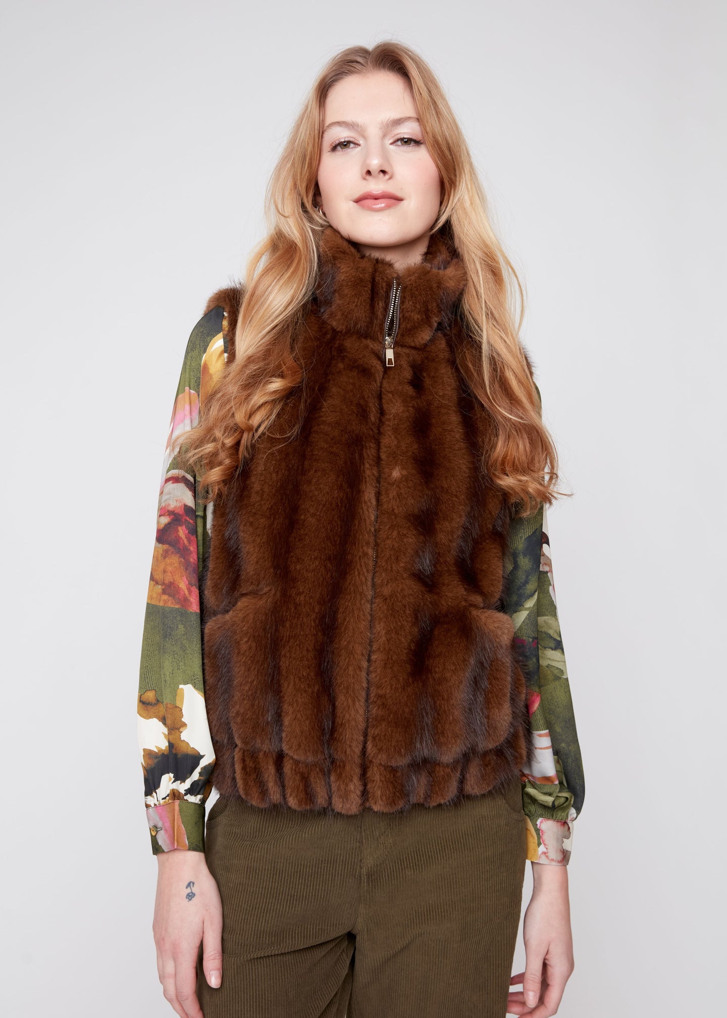 Renuar - Mink Look Faux Fur Vest