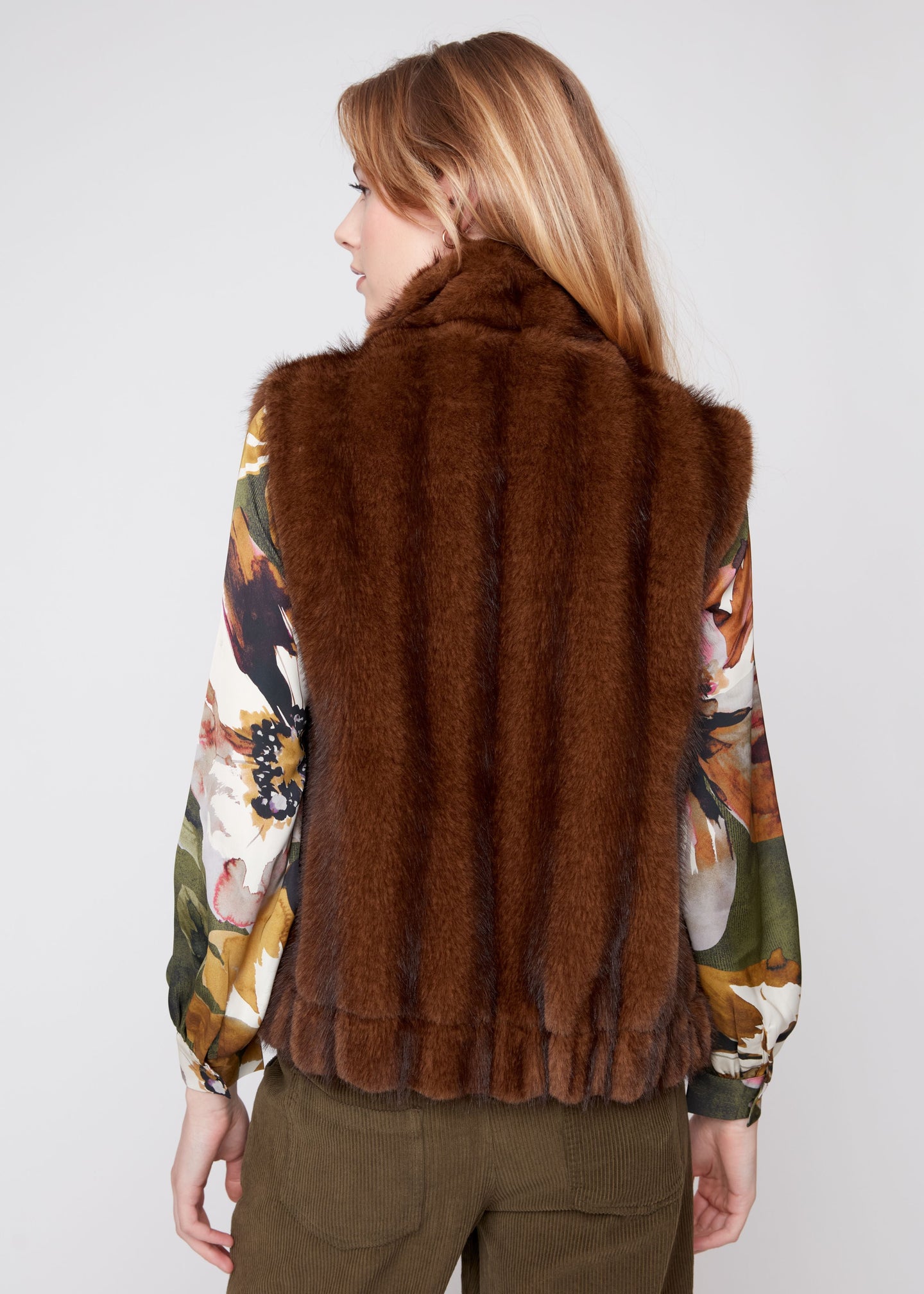 Renuar - Mink Look Faux Fur Vest