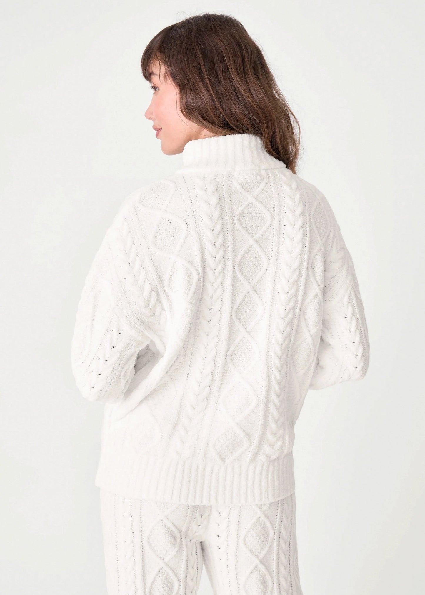 PJ Salvage - Chenille Cable Knit Half Zip Top