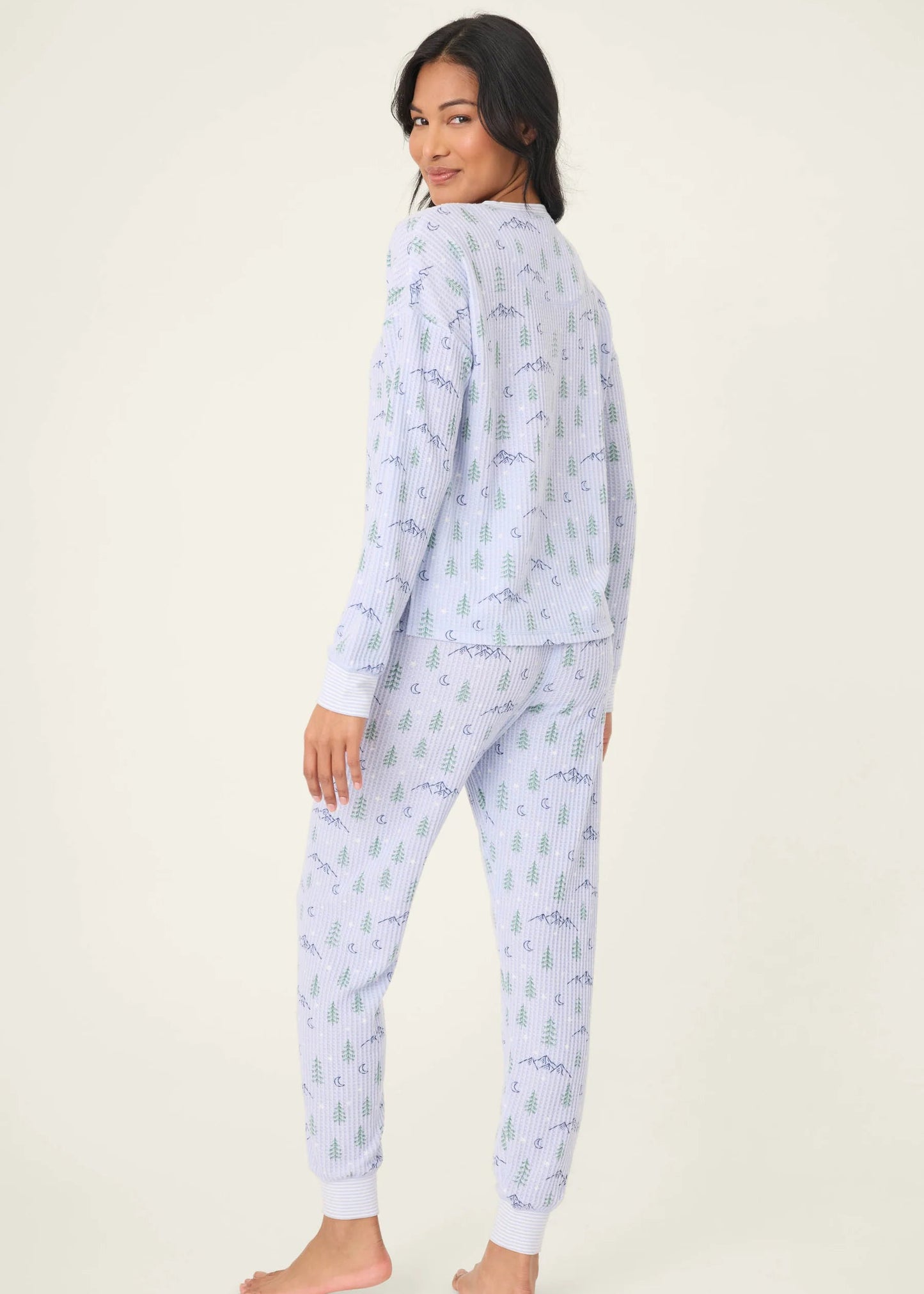 PJ Salvage - Ski Jammie Classics Mountain Dreams Print PJ Set