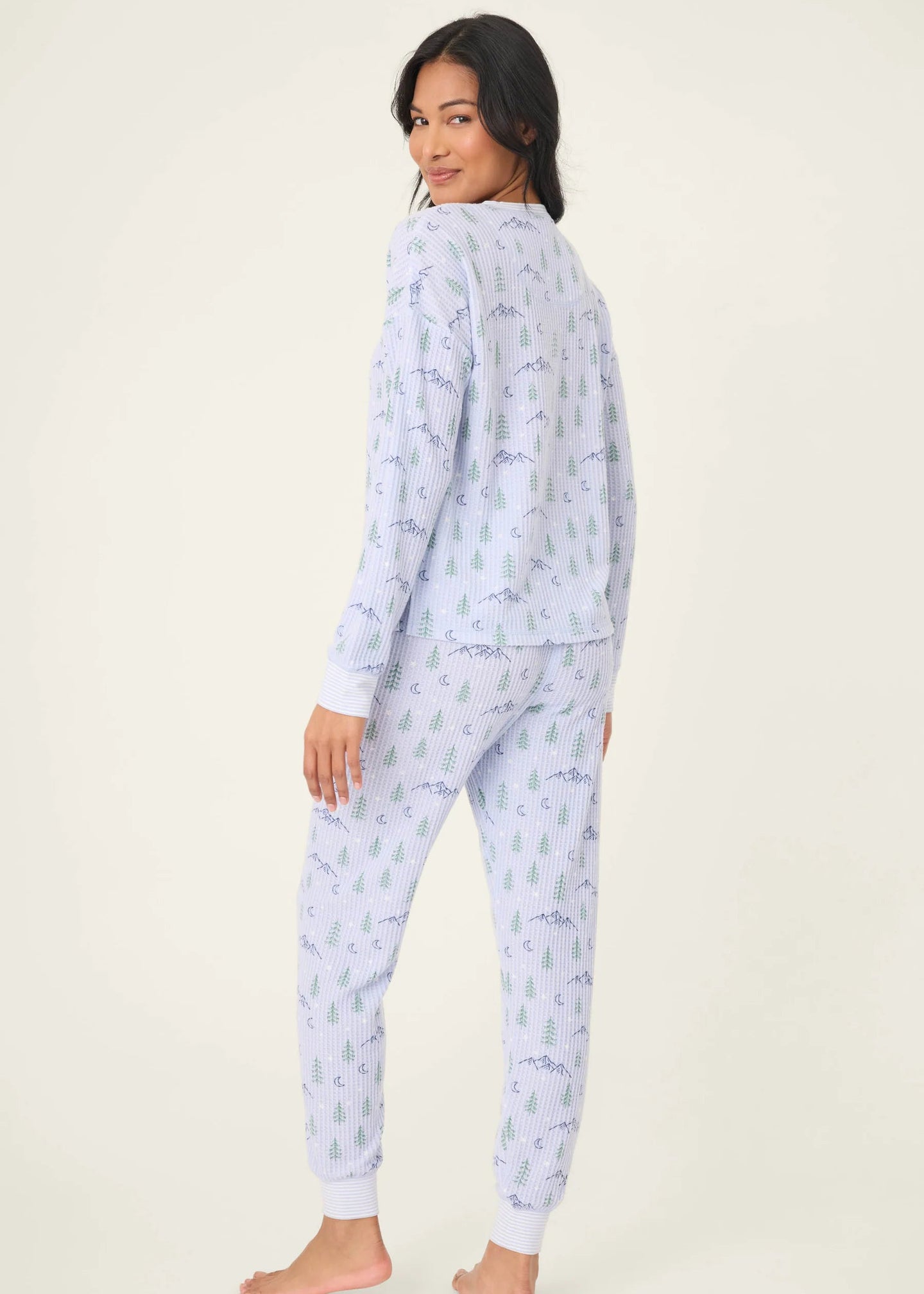 PJ Salvage - Ski Jammie Classics Mountain Dreams Print PJ Set