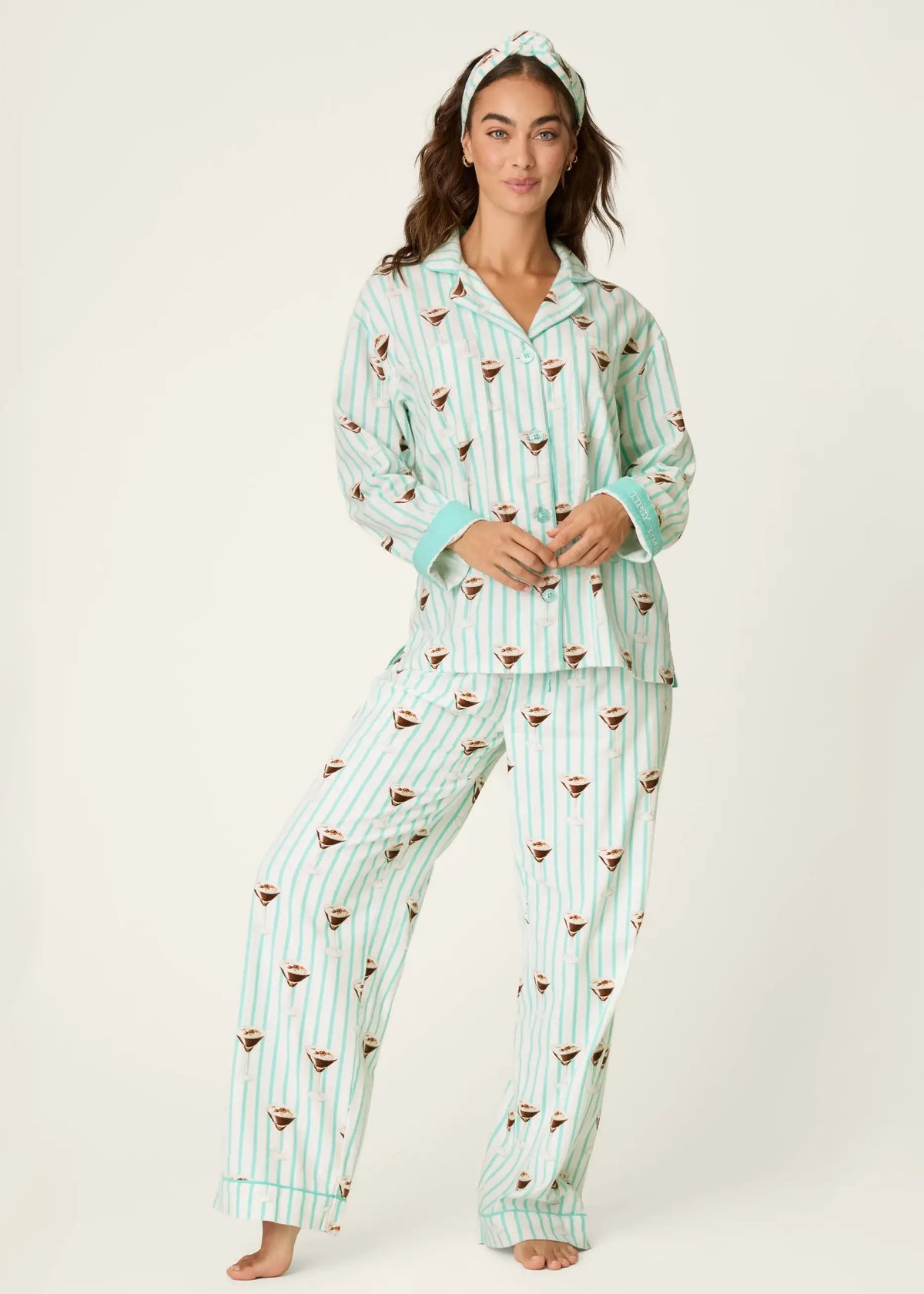 PJ Salvage - Espresso Martini 3-Piece Flannel PJ Set