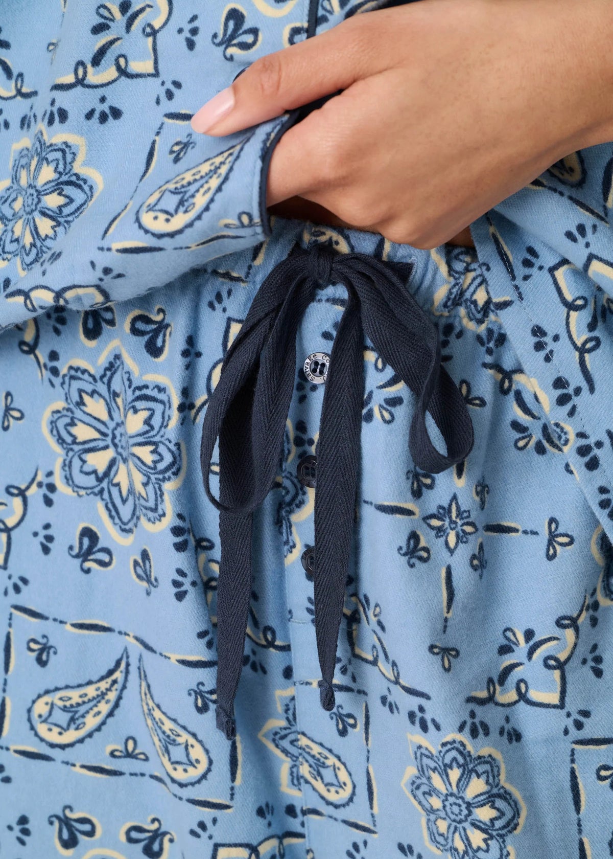 PJ Salvage - Classic Paisley Bandana 3-Piece Flannel PJ Set