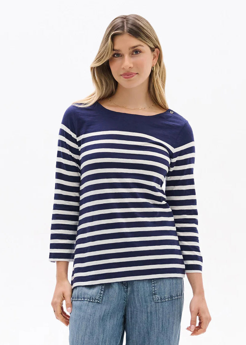 Hatley - Button Breton Striped Top
