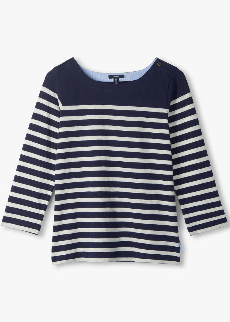 Hatley - Button Breton Striped Top