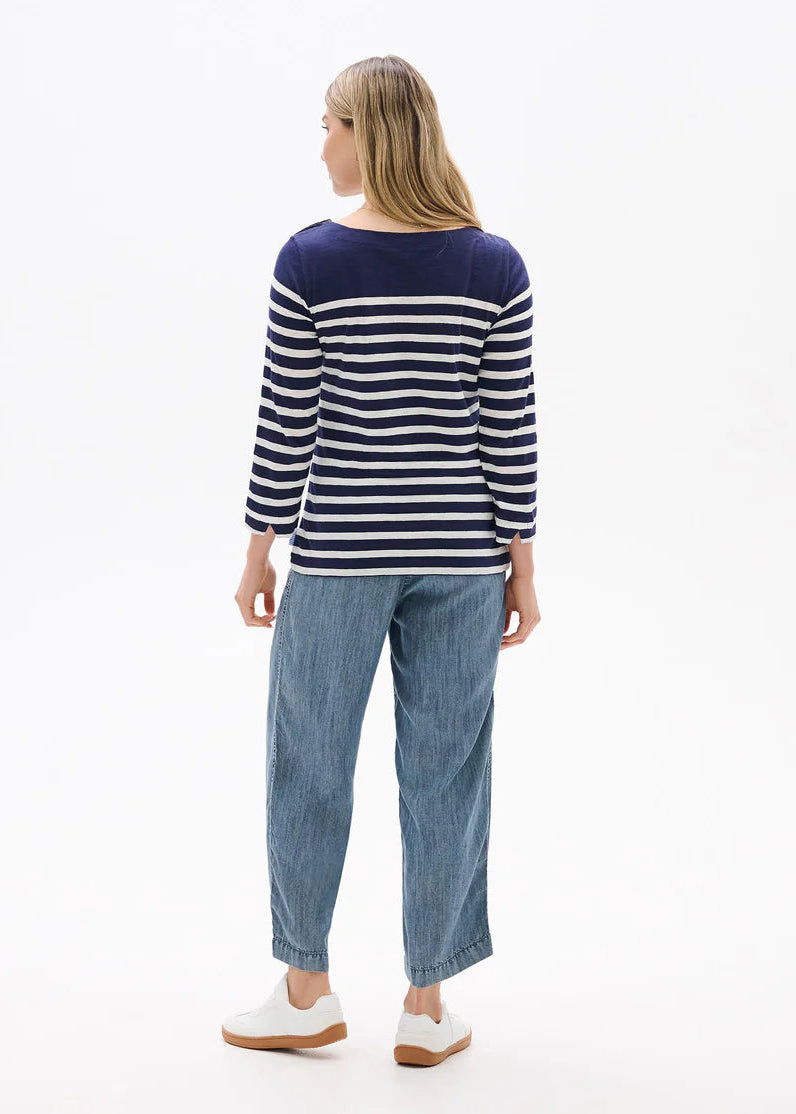 Hatley - Button Breton Striped Top