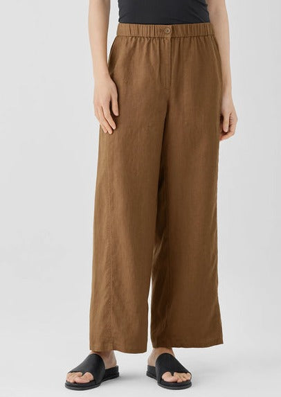 Eileen Fisher - Organic Linen Délavé Wide Trouser Pant