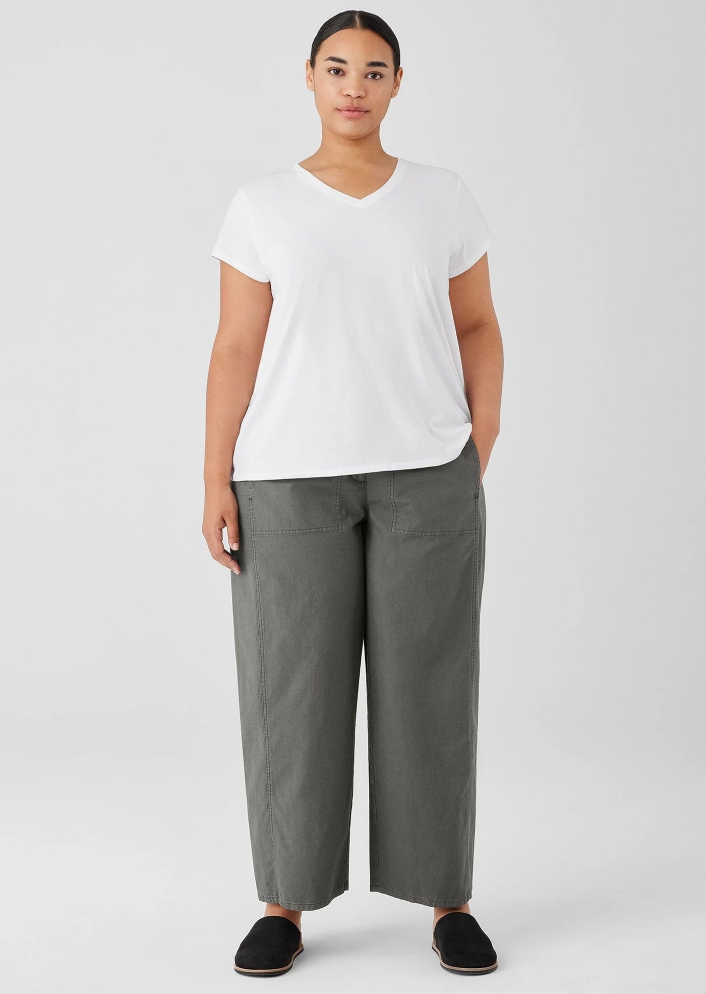 Eileen Fisher - Wide Leg Ankle Pant