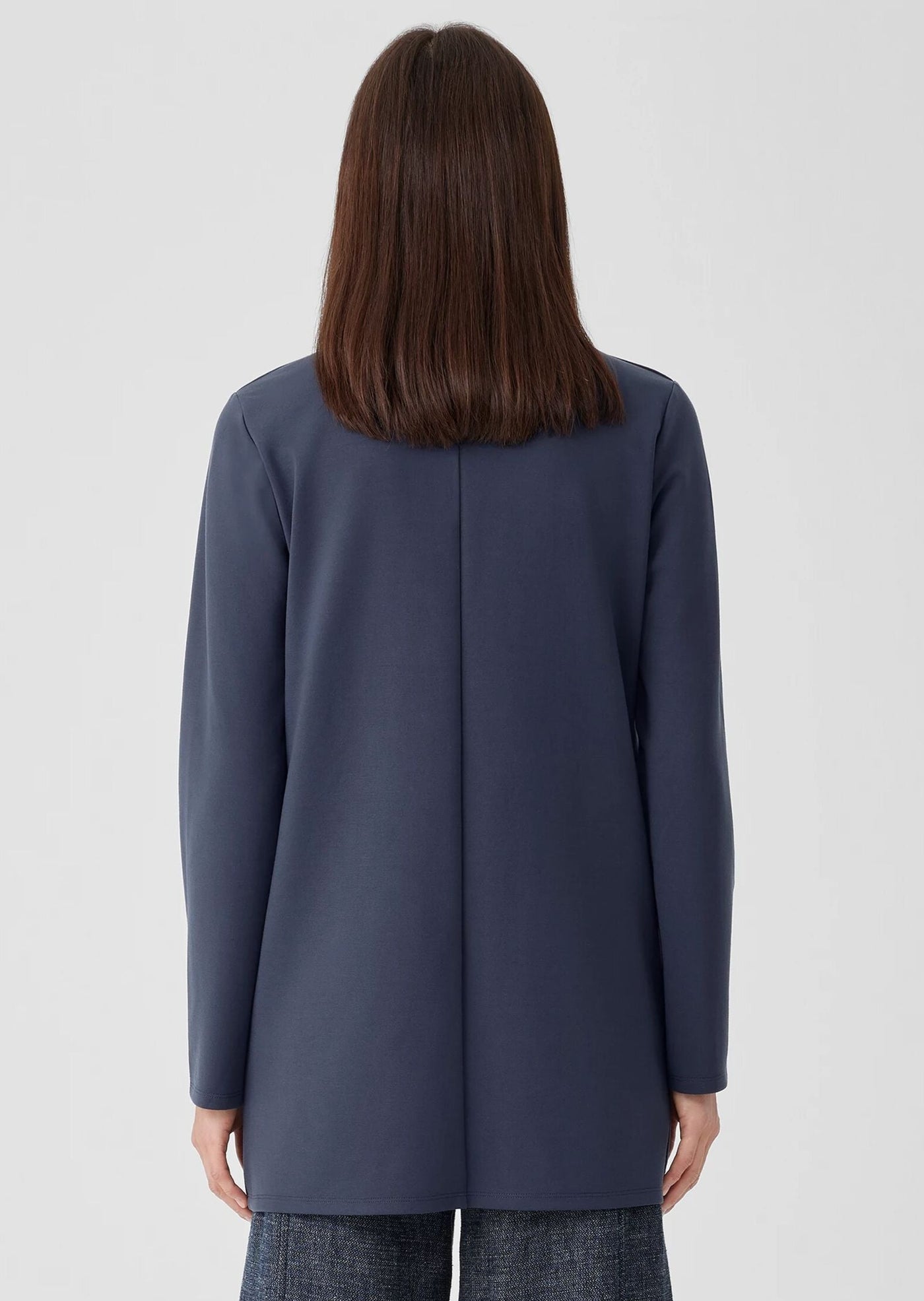 Eileen Fisher - High Collar Long Jacket