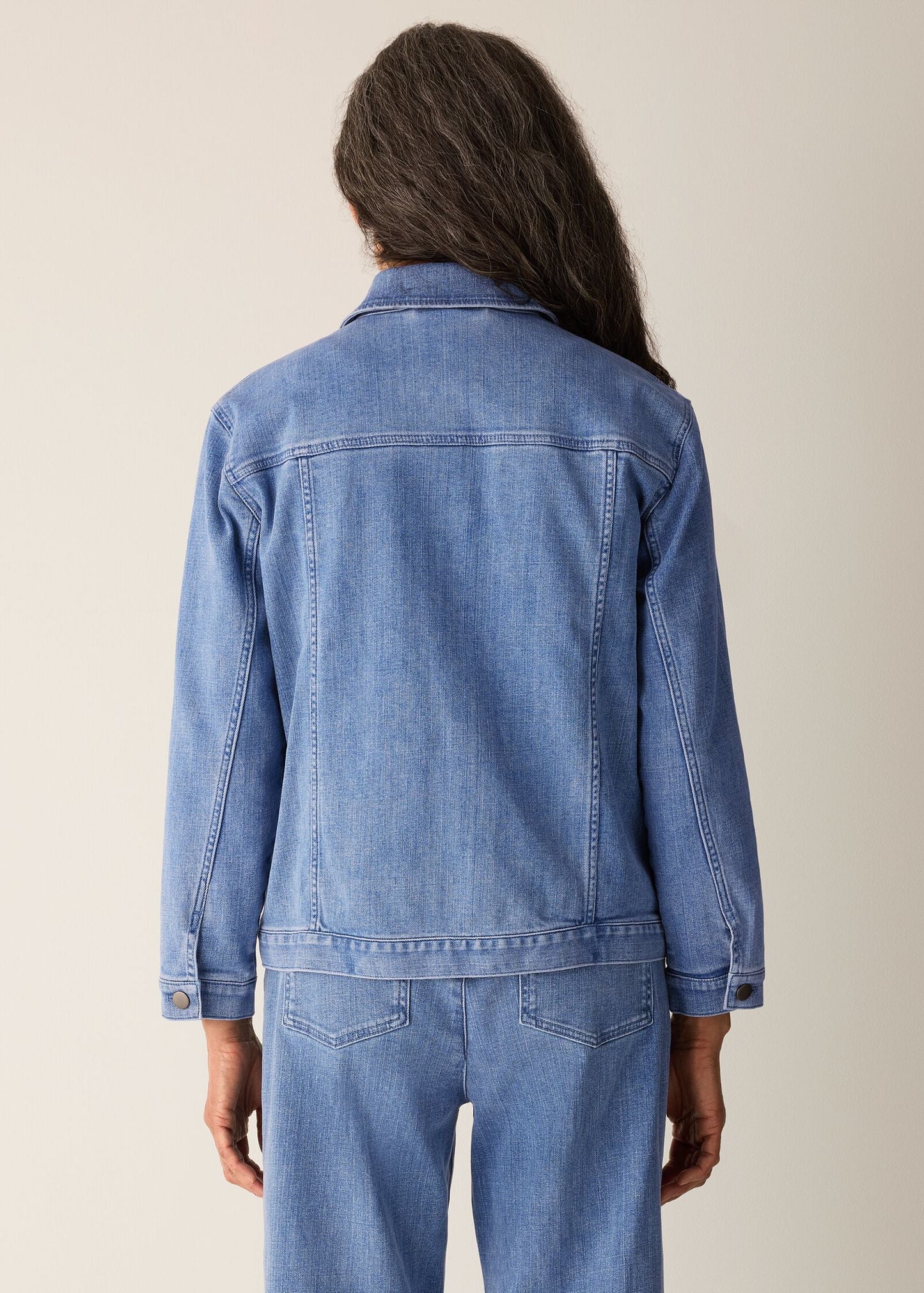 Eileen Fisher - Cotton Stretch Denim Jacket