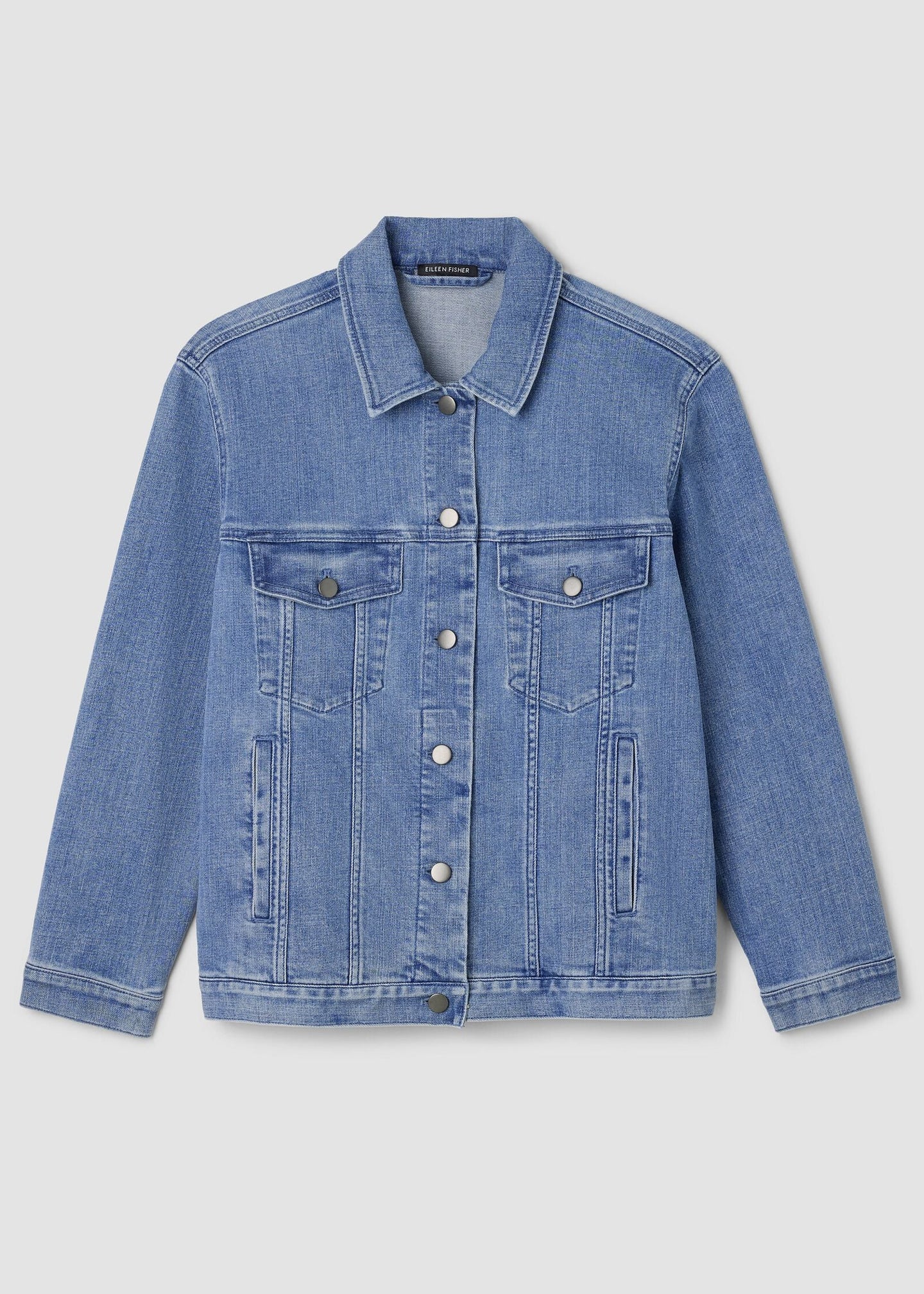 Eileen Fisher - Cotton Stretch Denim Jacket