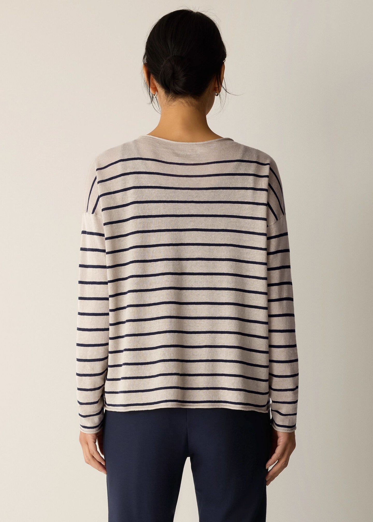 Eileen Fisher - Organic Linen Cotton Jewel Neck Top
