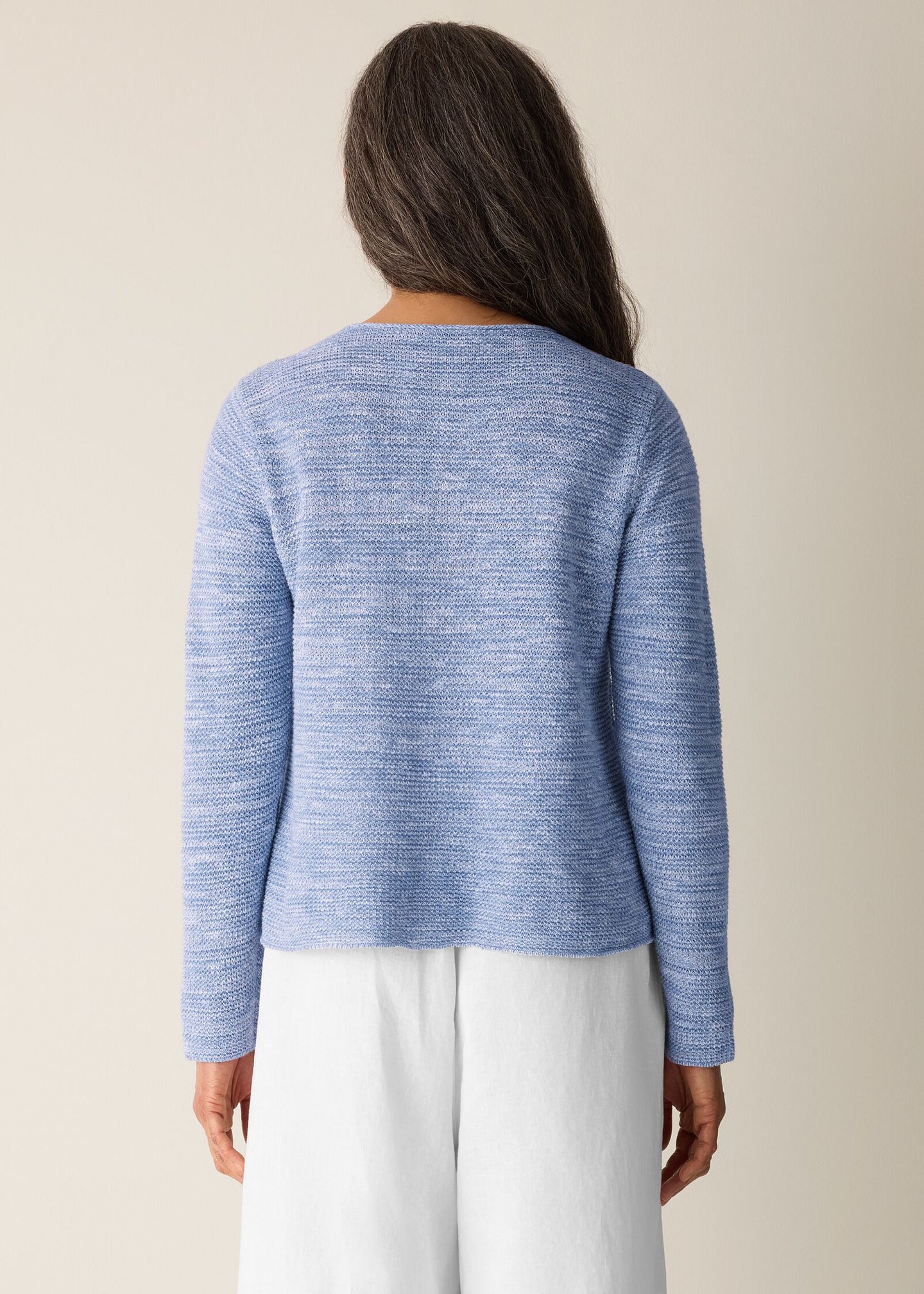 Eileen Fisher - Organic Linen Cotton Slub Crew Neck Top