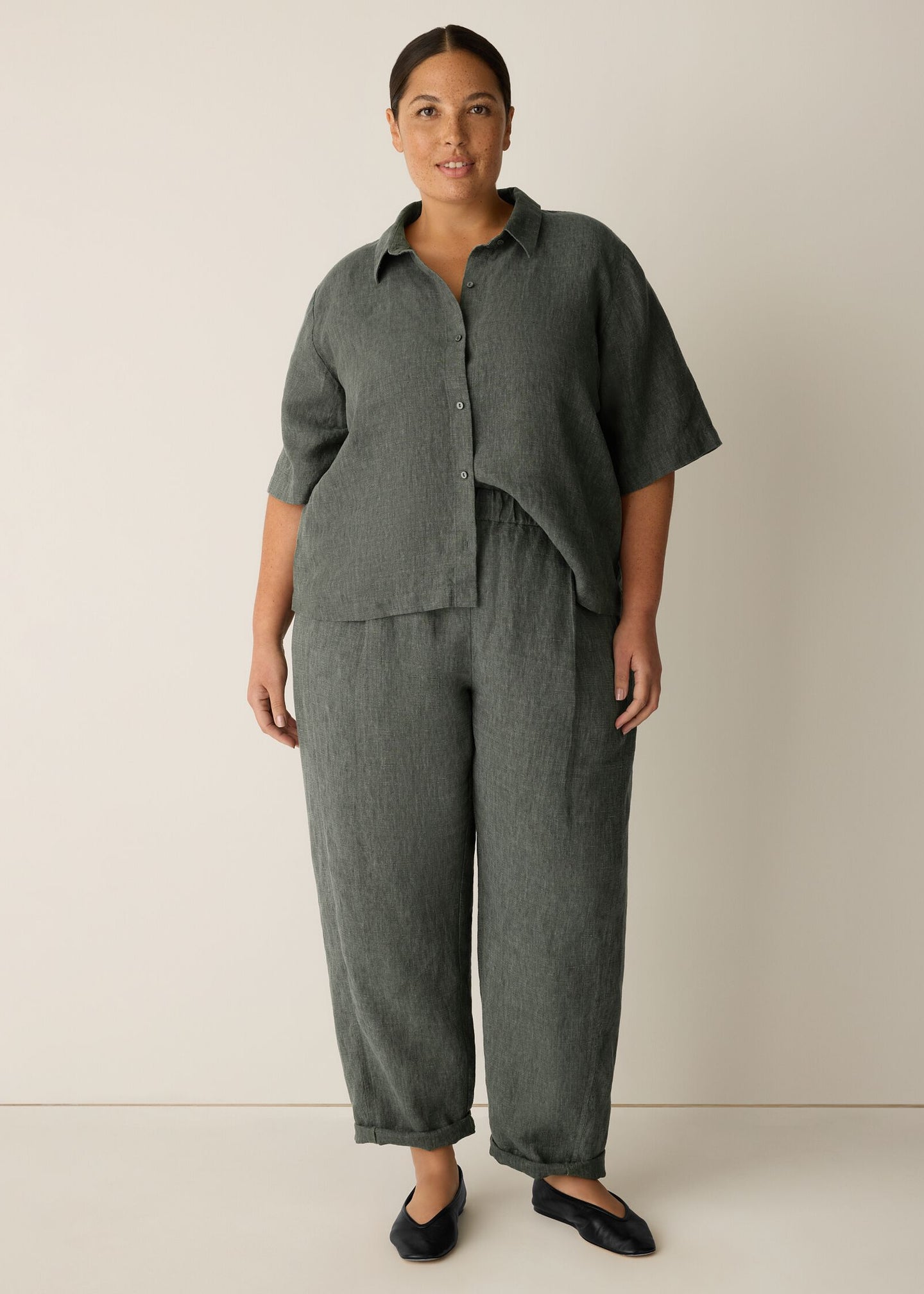 Eileen Fisher - Ankle Pleated Lantern Pant