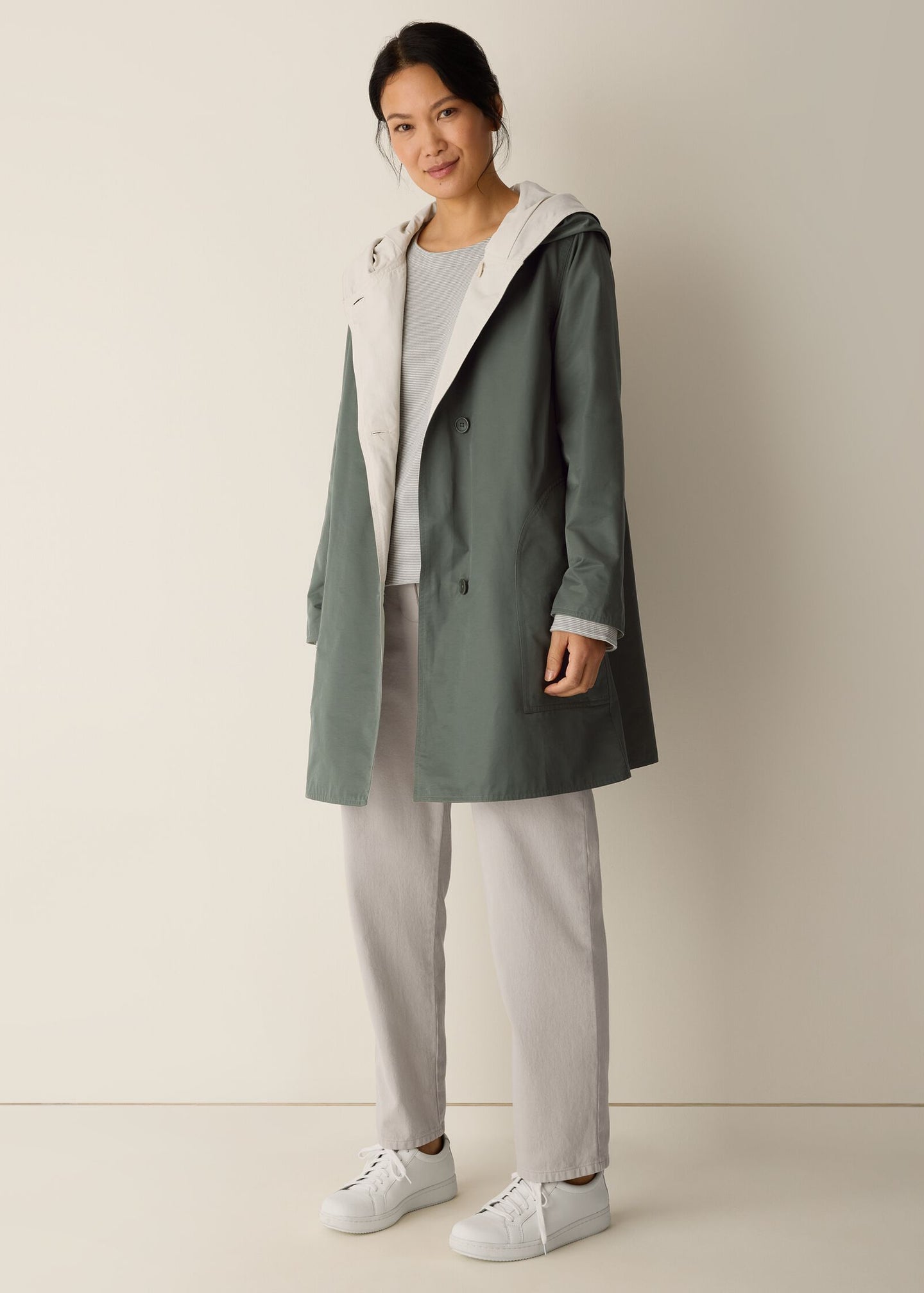 Eileen Fisher - Reversible Hooded Coat