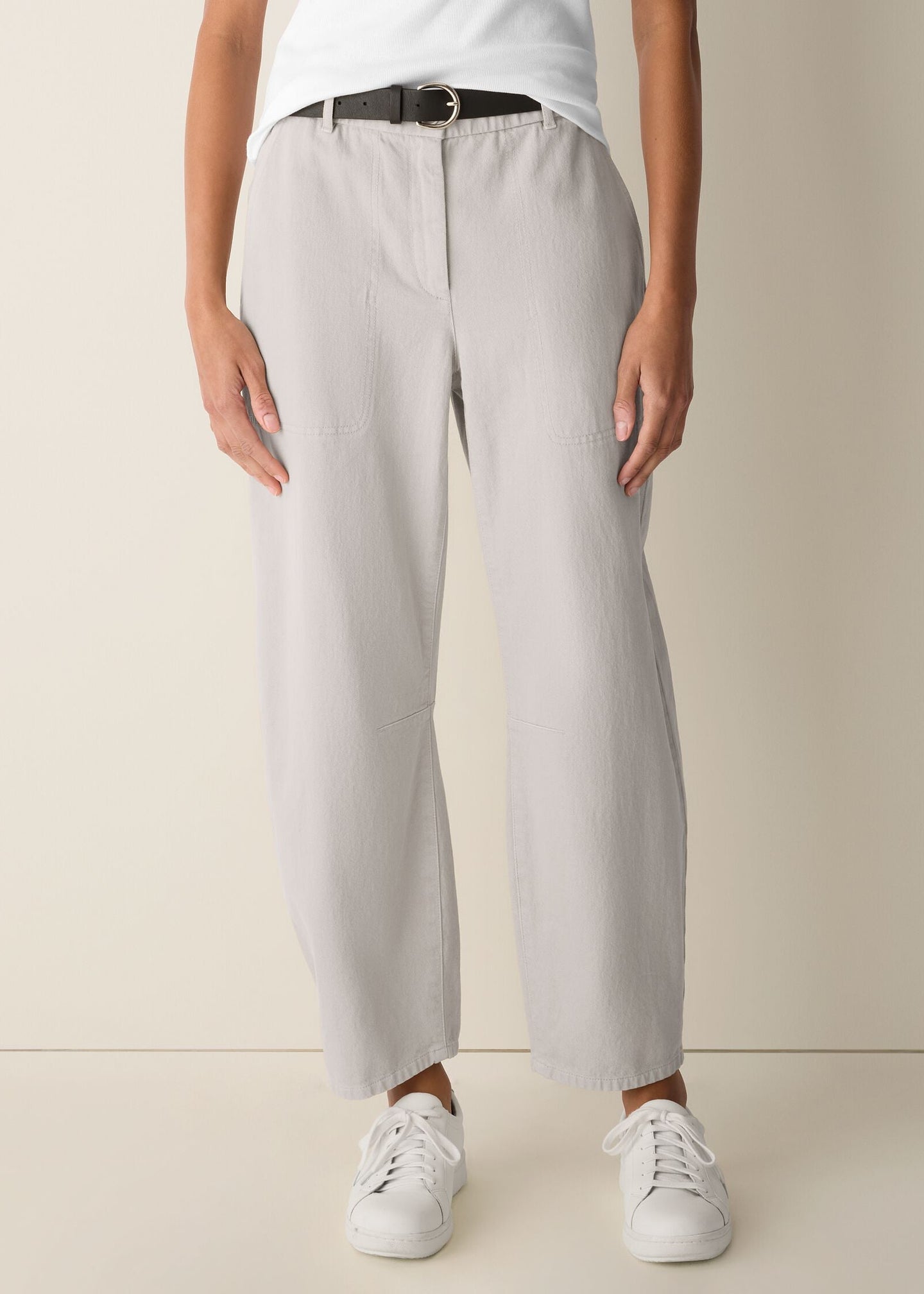 Eileen Fisher - Garment-Dyed Utility Cotton Arch Pant