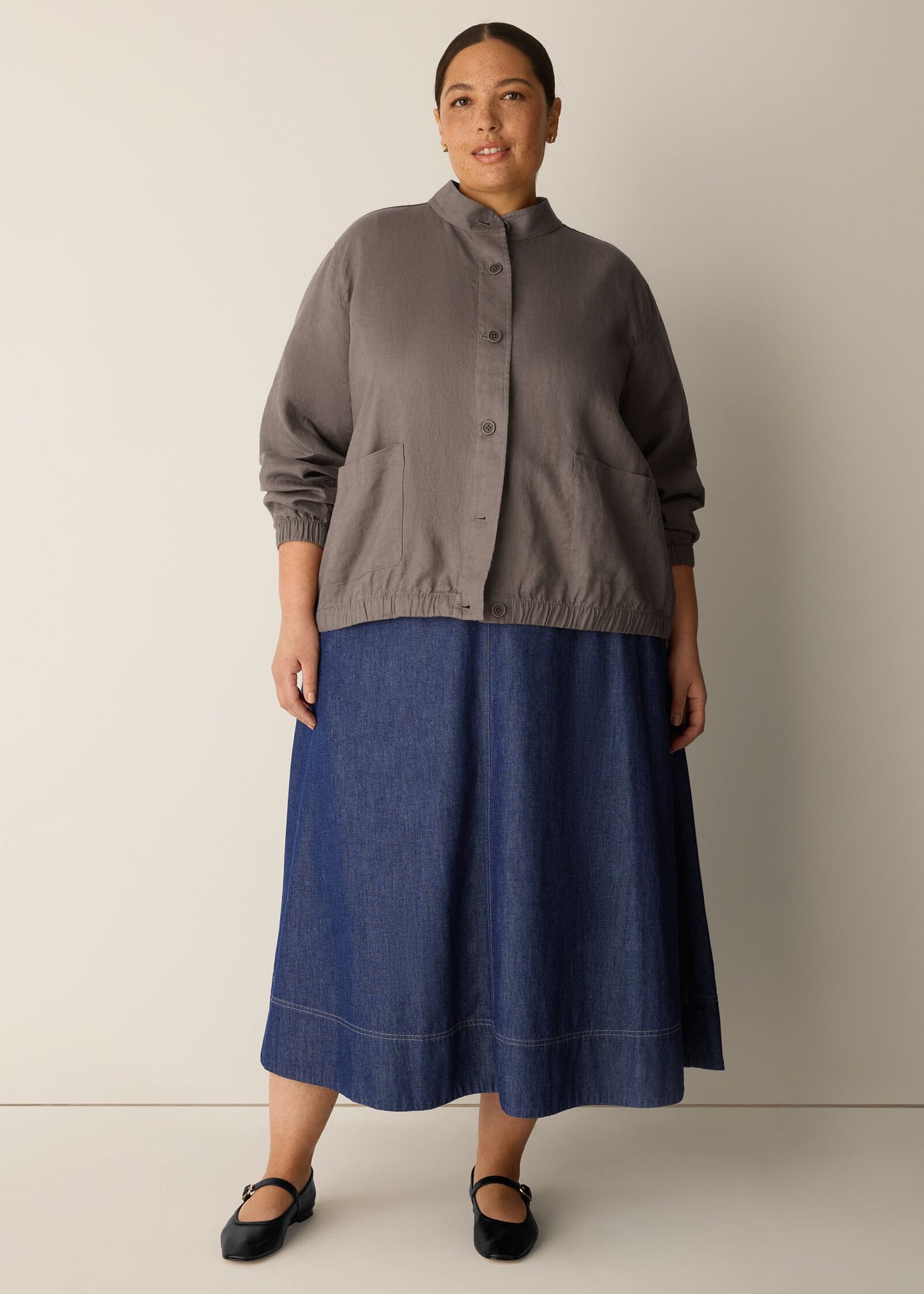 Eileen Fisher - Organic Linen Flight Jacket